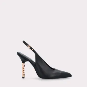 ASTRID 100 BLACK LEATHER PUMPS