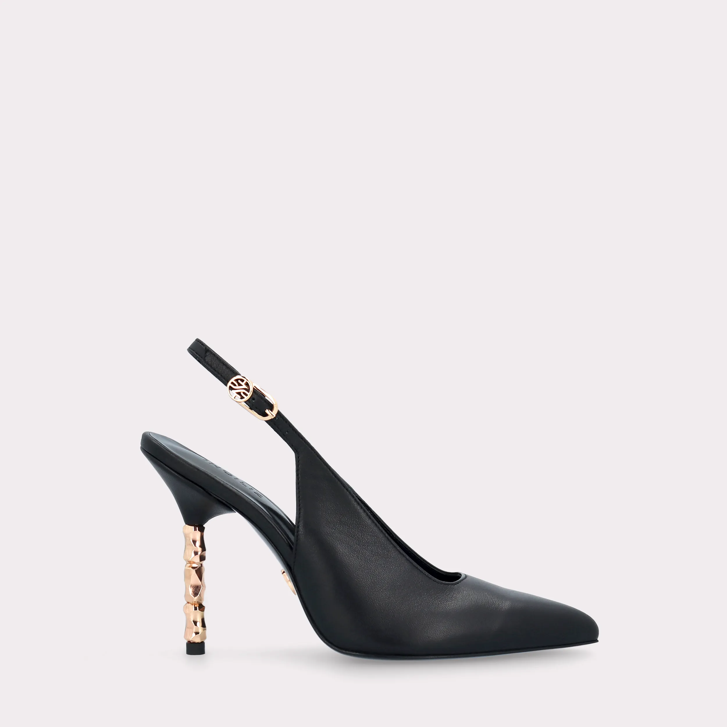 ASTRID 100 BLACK LEATHER PUMPS