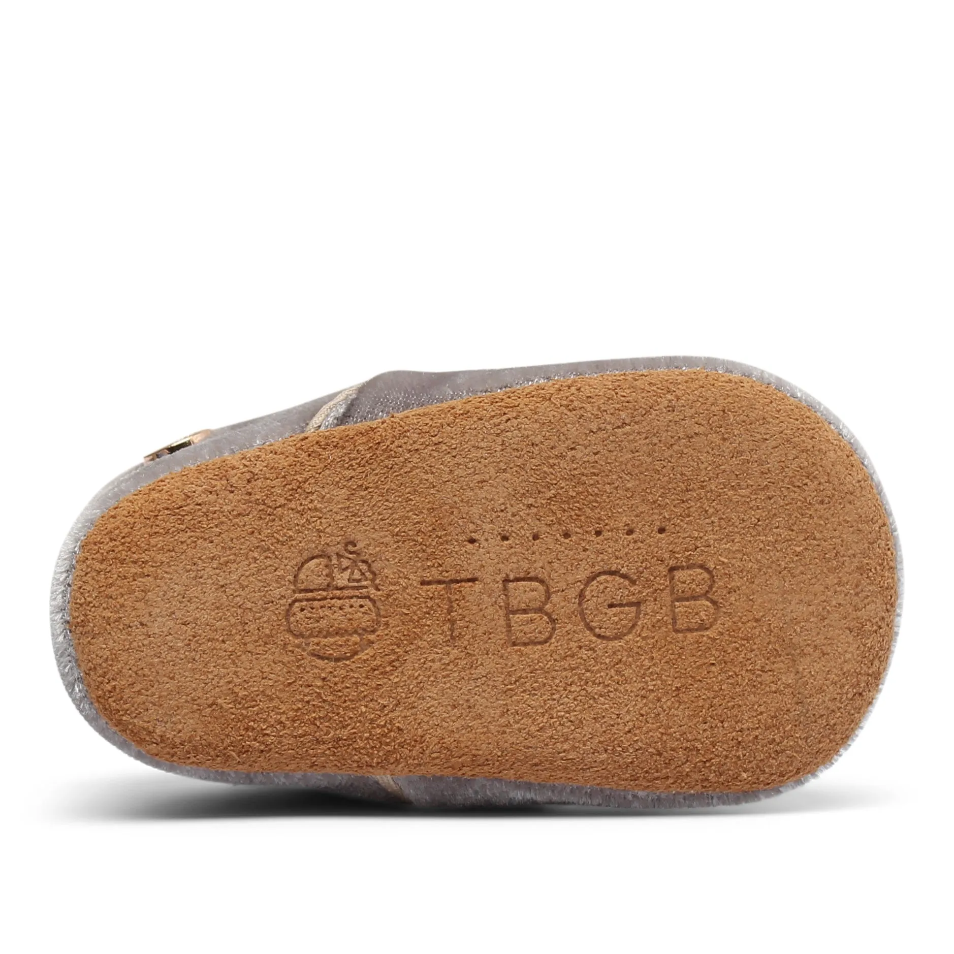 Baby Moccasins | Grey Velvet
