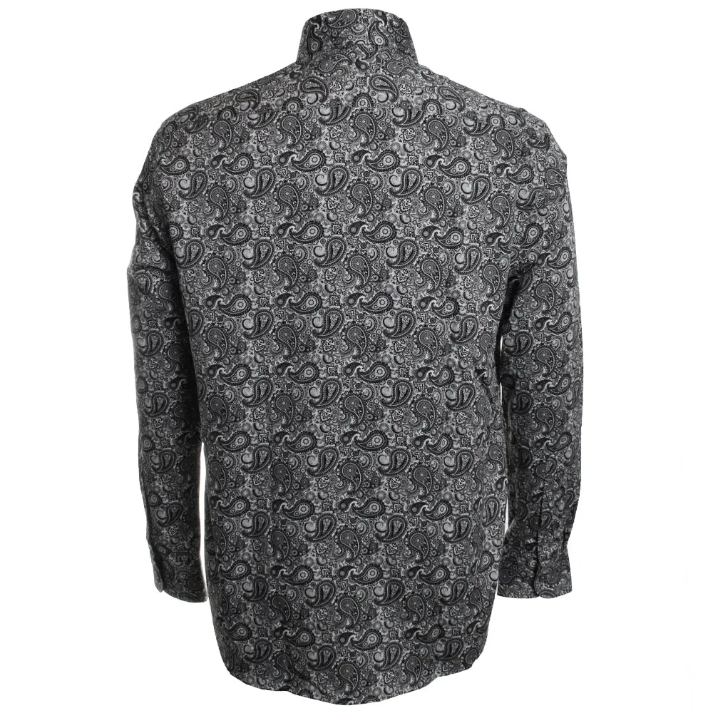 Black & White Paisley Shirt