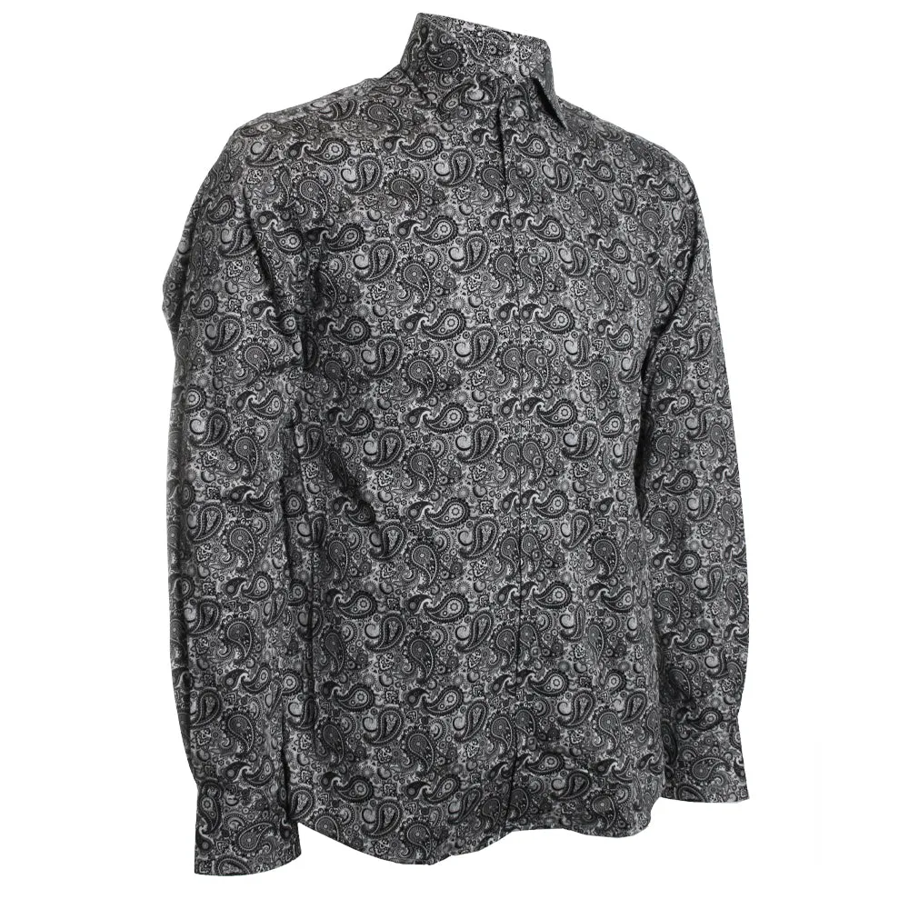 Black & White Paisley Shirt