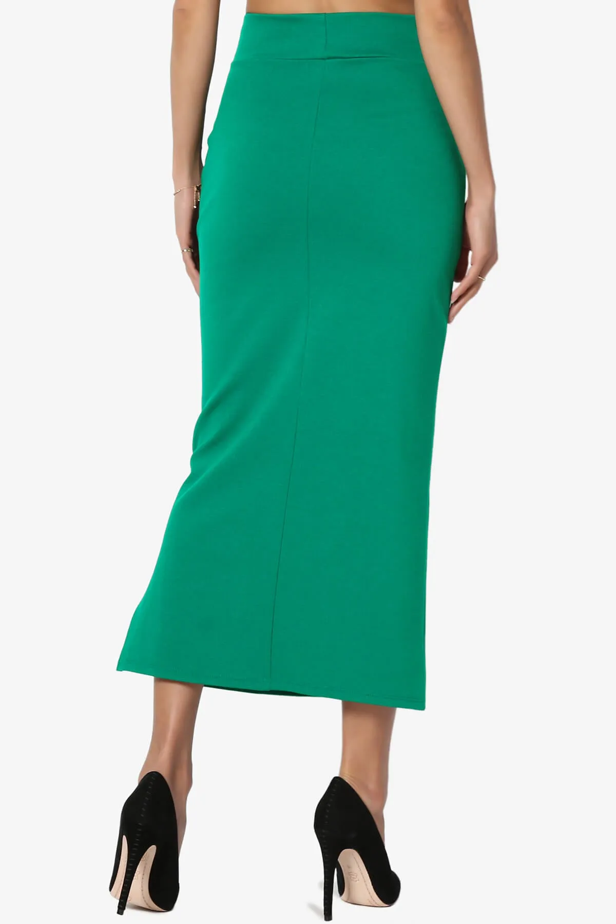 Carleta Mid Calf Pencil Skirt
