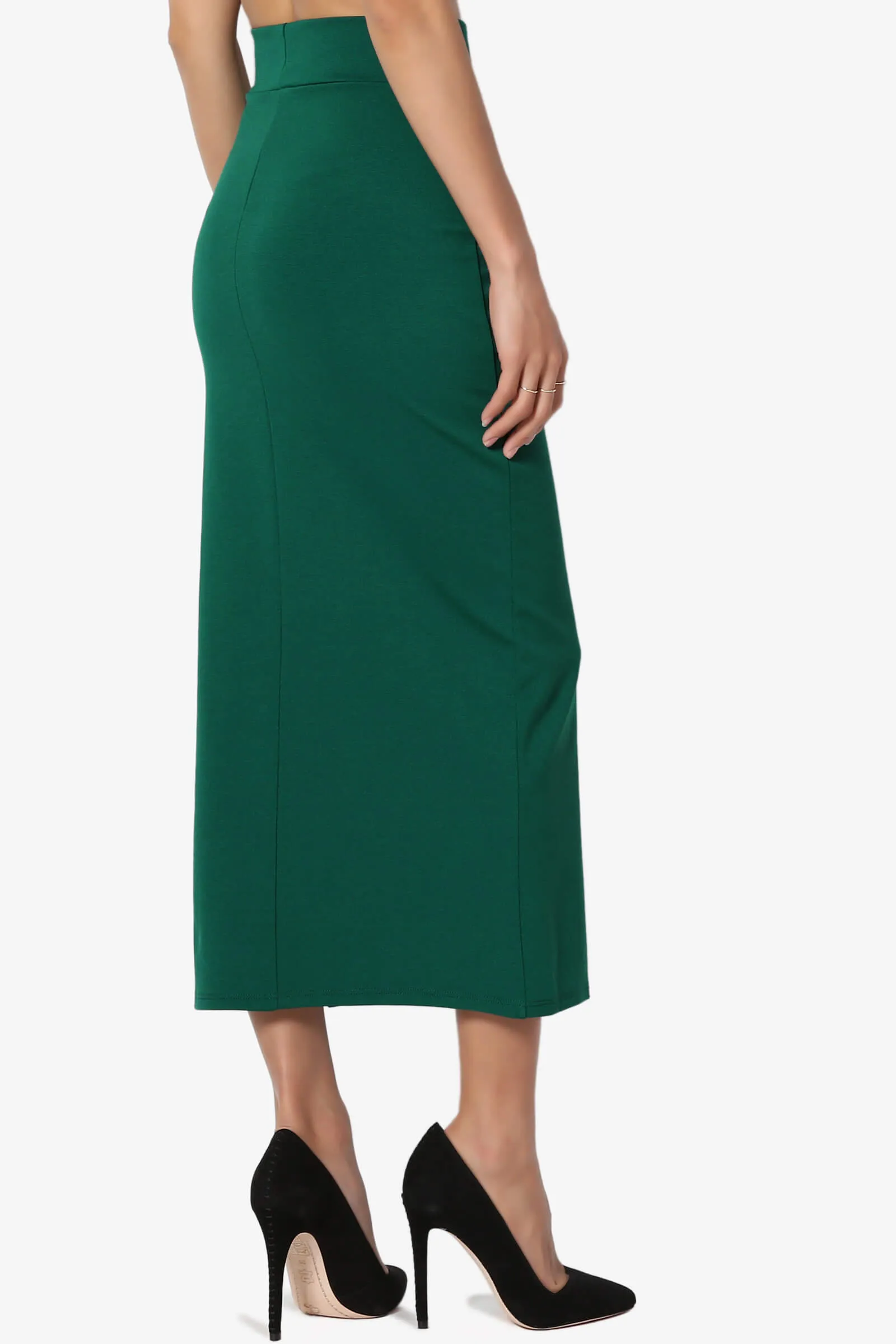 Carleta Mid Calf Pencil Skirt