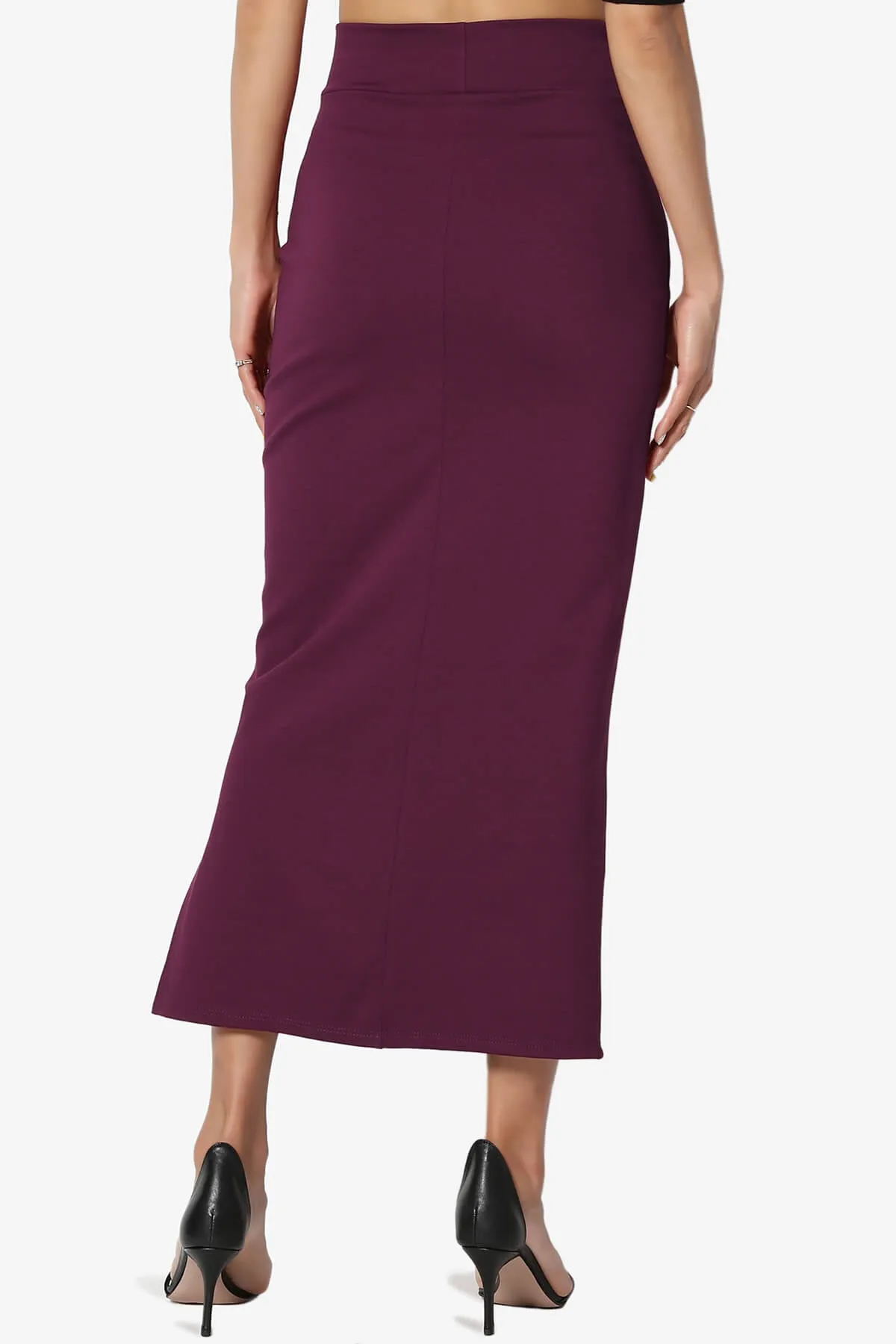 Carleta Mid Calf Pencil Skirt