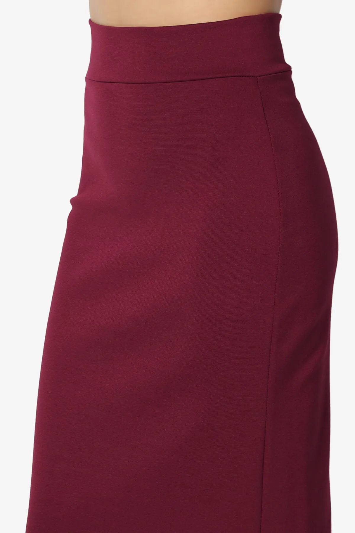Carleta Mid Calf Pencil Skirt