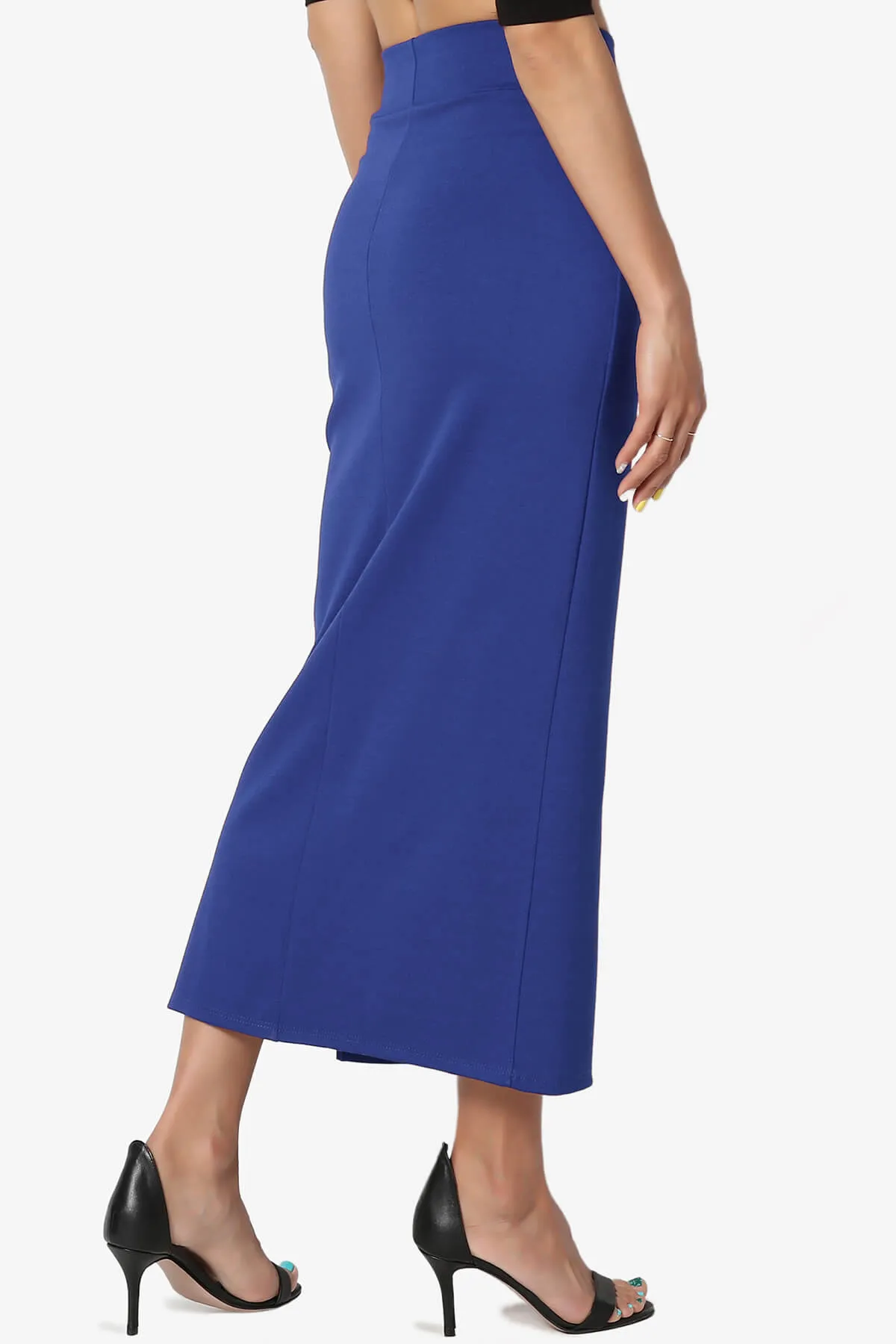 Carleta Mid Calf Pencil Skirt