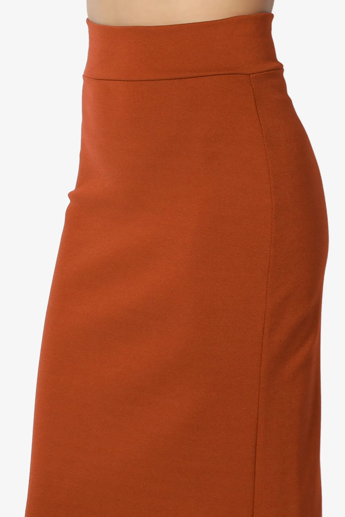 Carleta Mid Calf Pencil Skirt