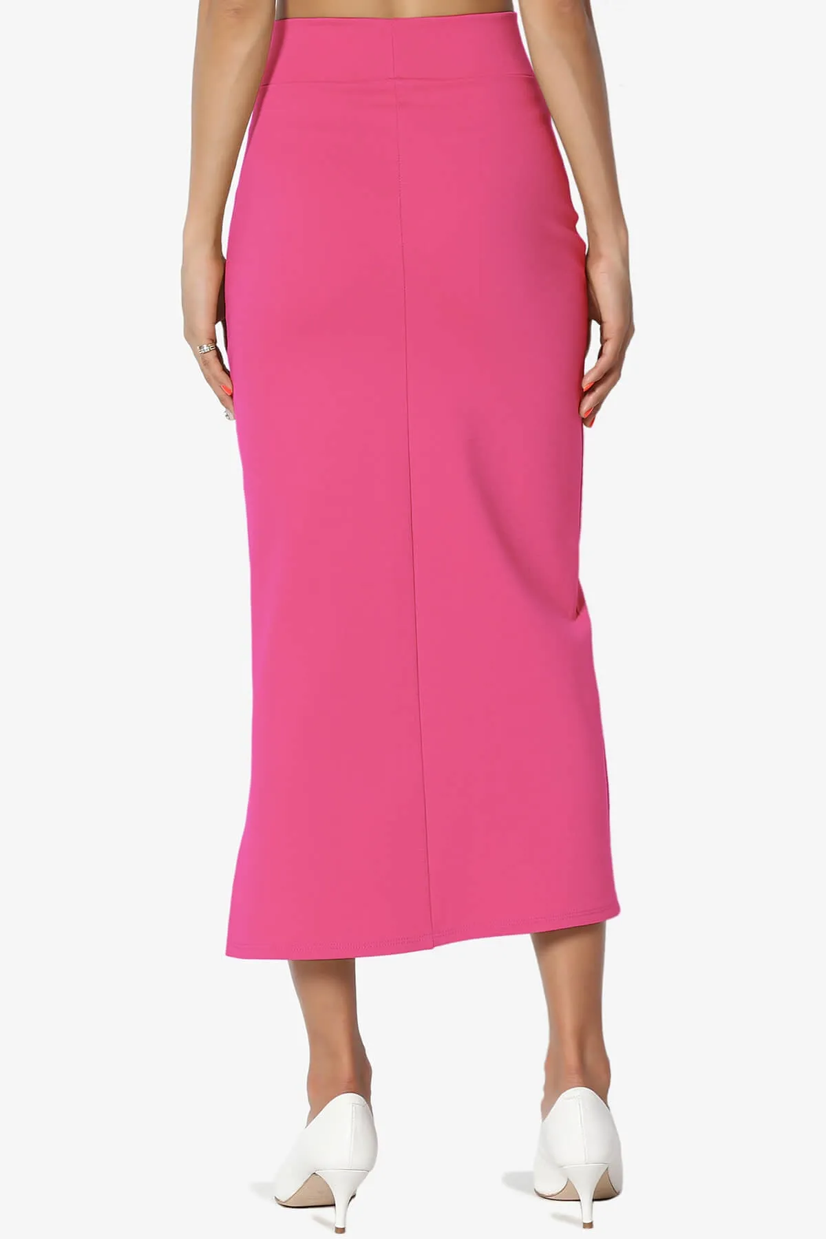 Carleta Mid Calf Pencil Skirt