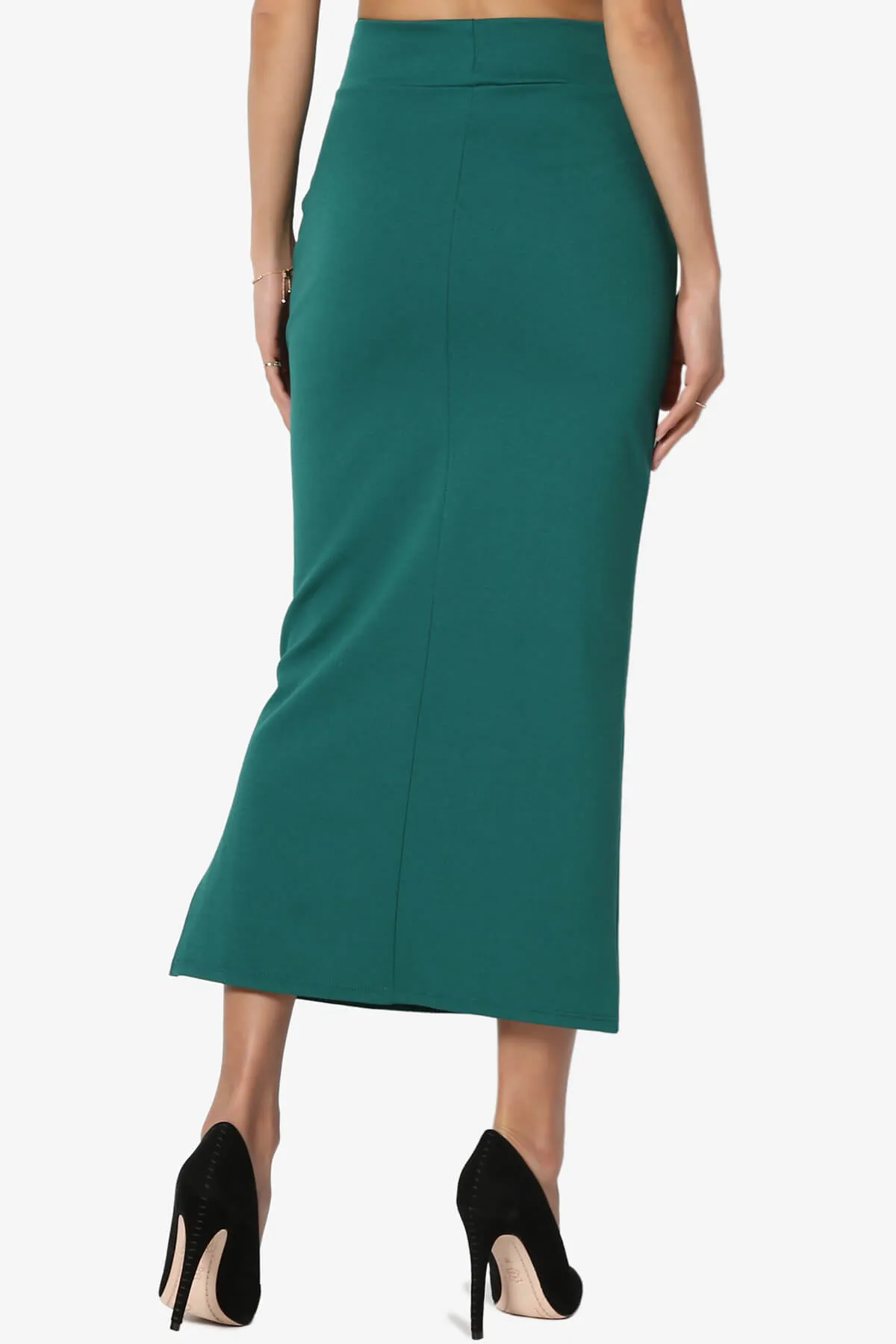 Carleta Mid Calf Pencil Skirt