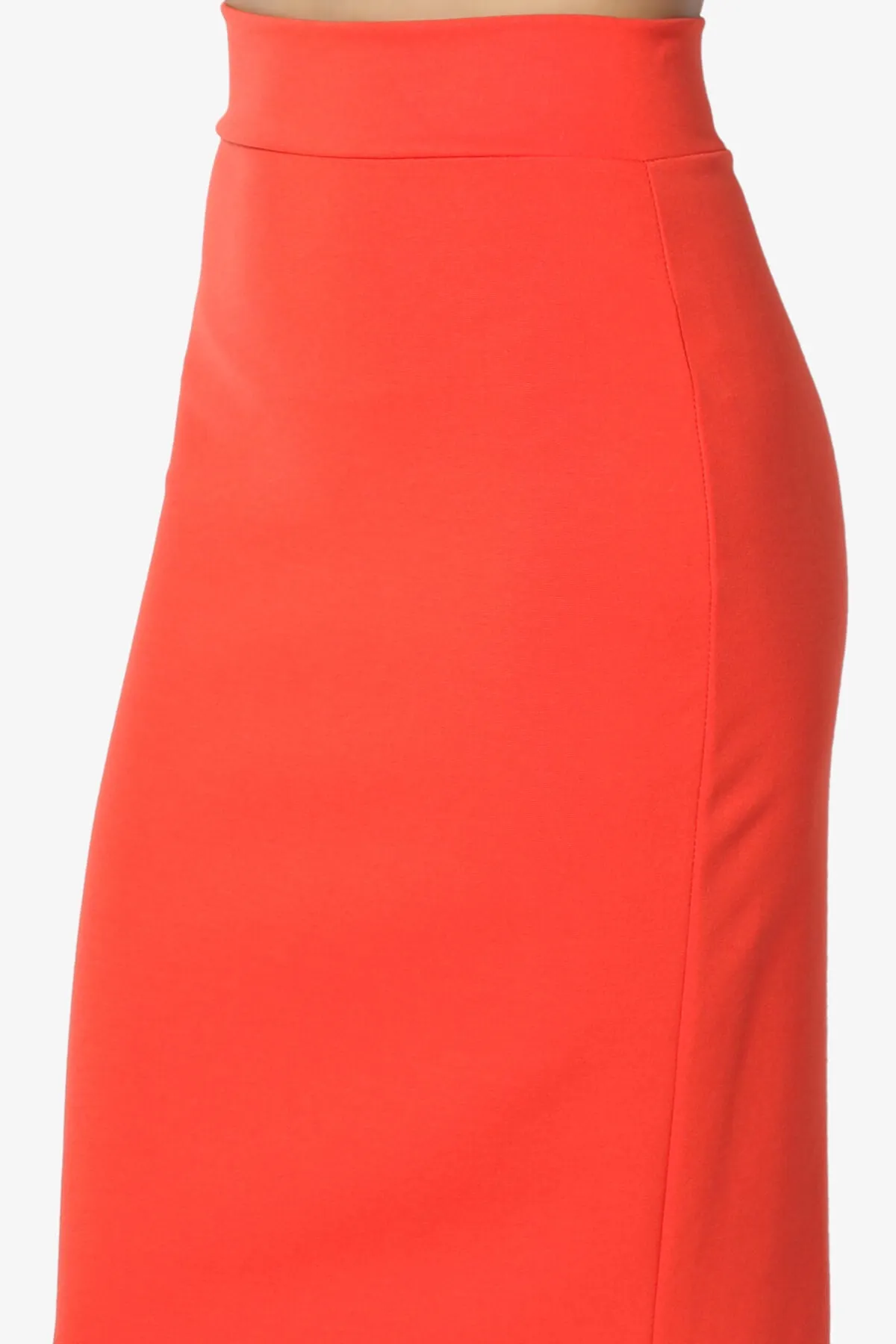 Carleta Mid Calf Pencil Skirt
