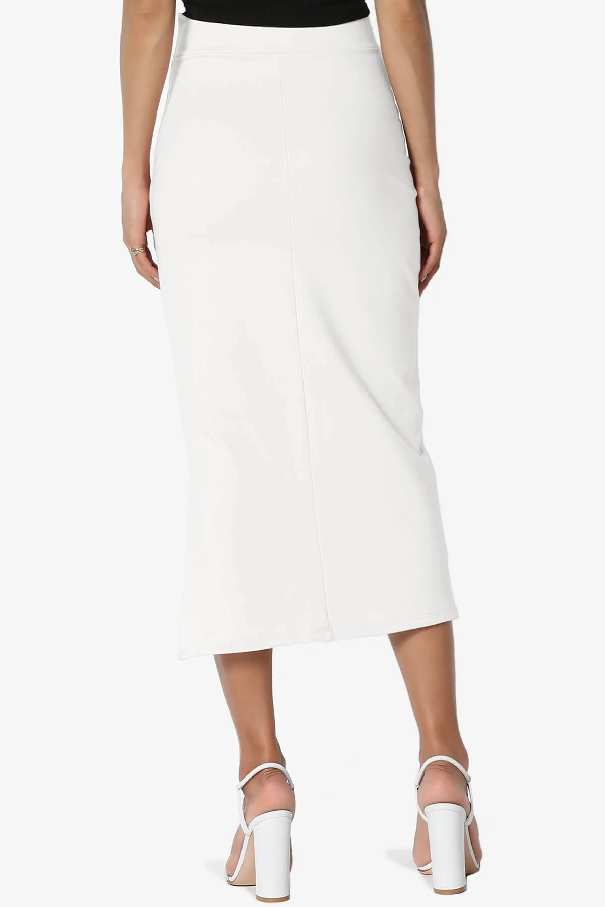 Carleta Mid Calf Pencil Skirt