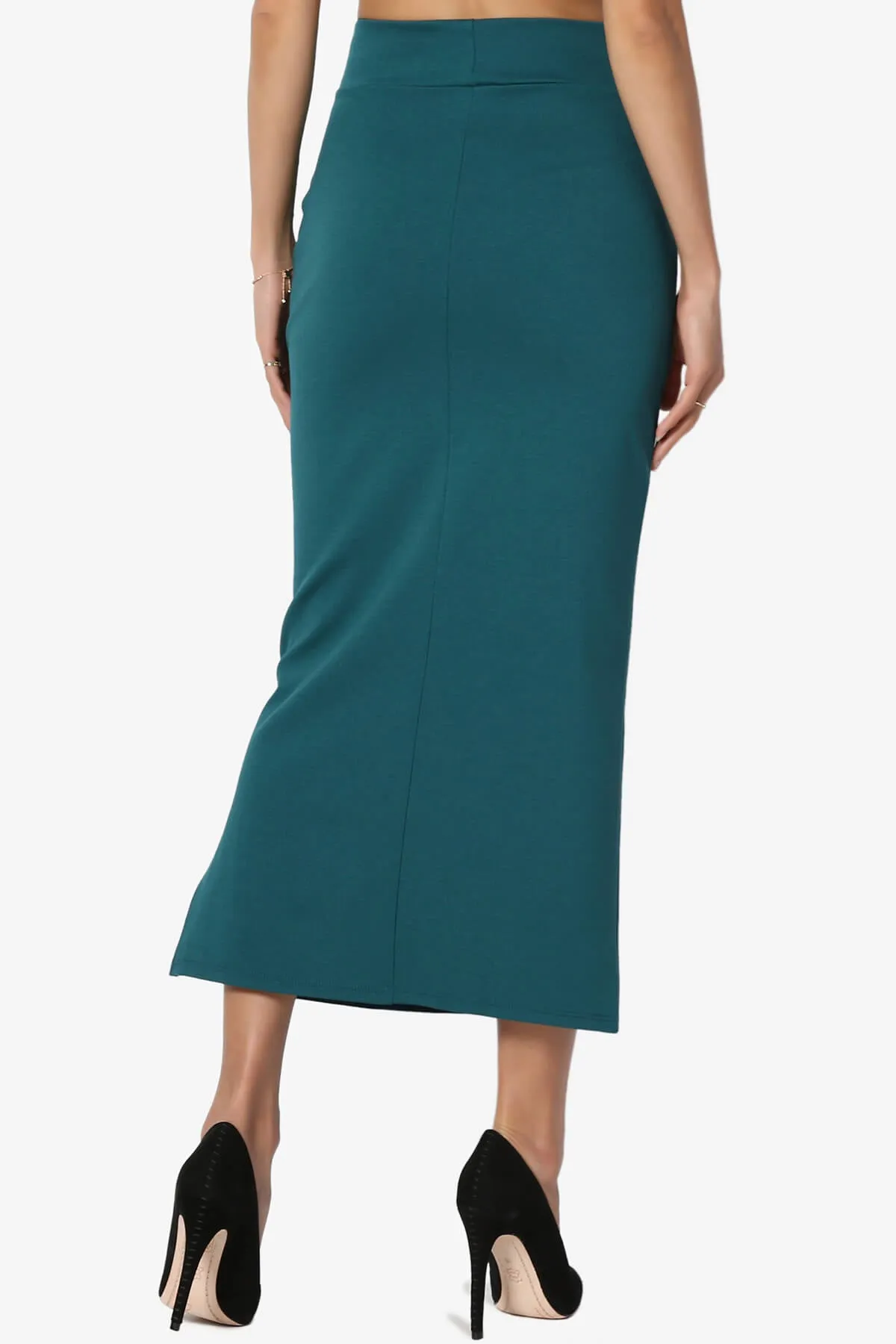 Carleta Mid Calf Pencil Skirt