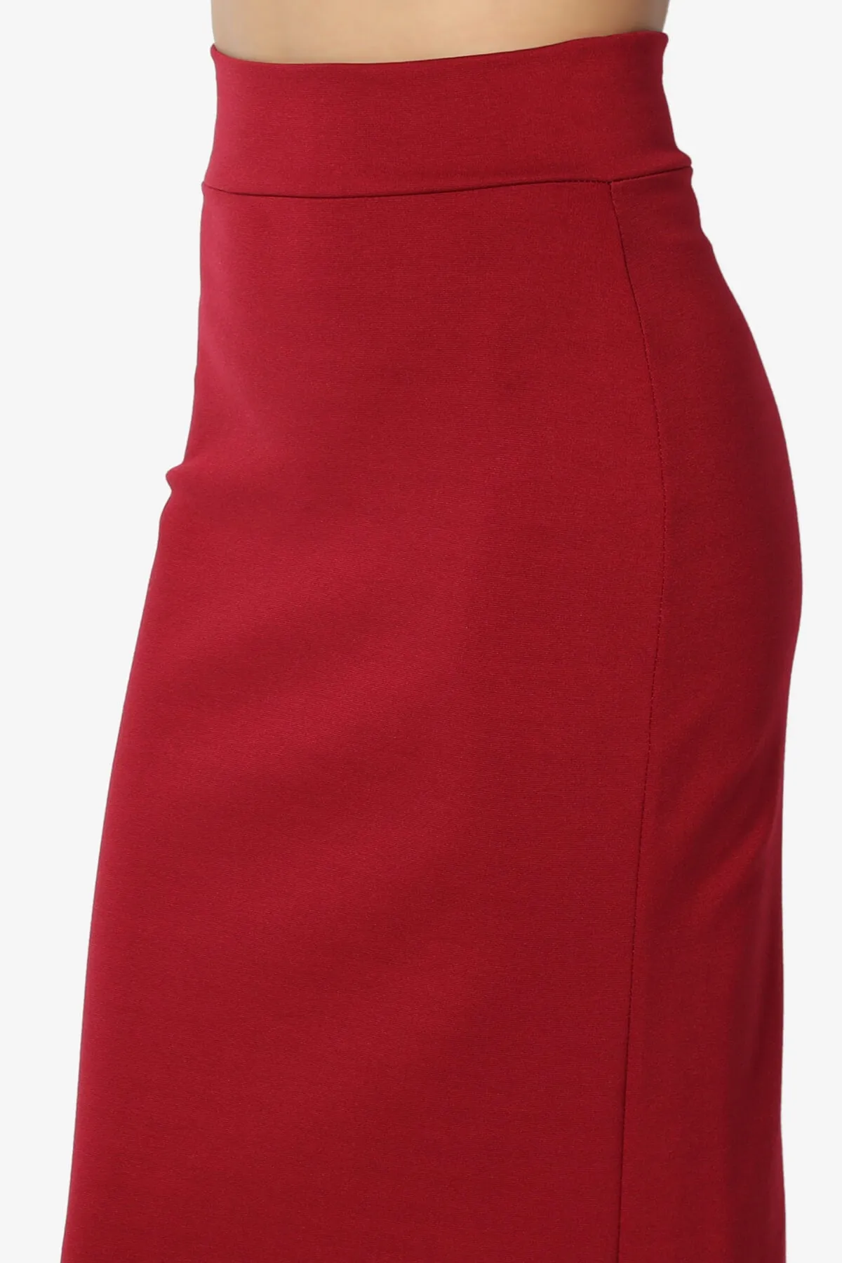 Carleta Mid Calf Pencil Skirt