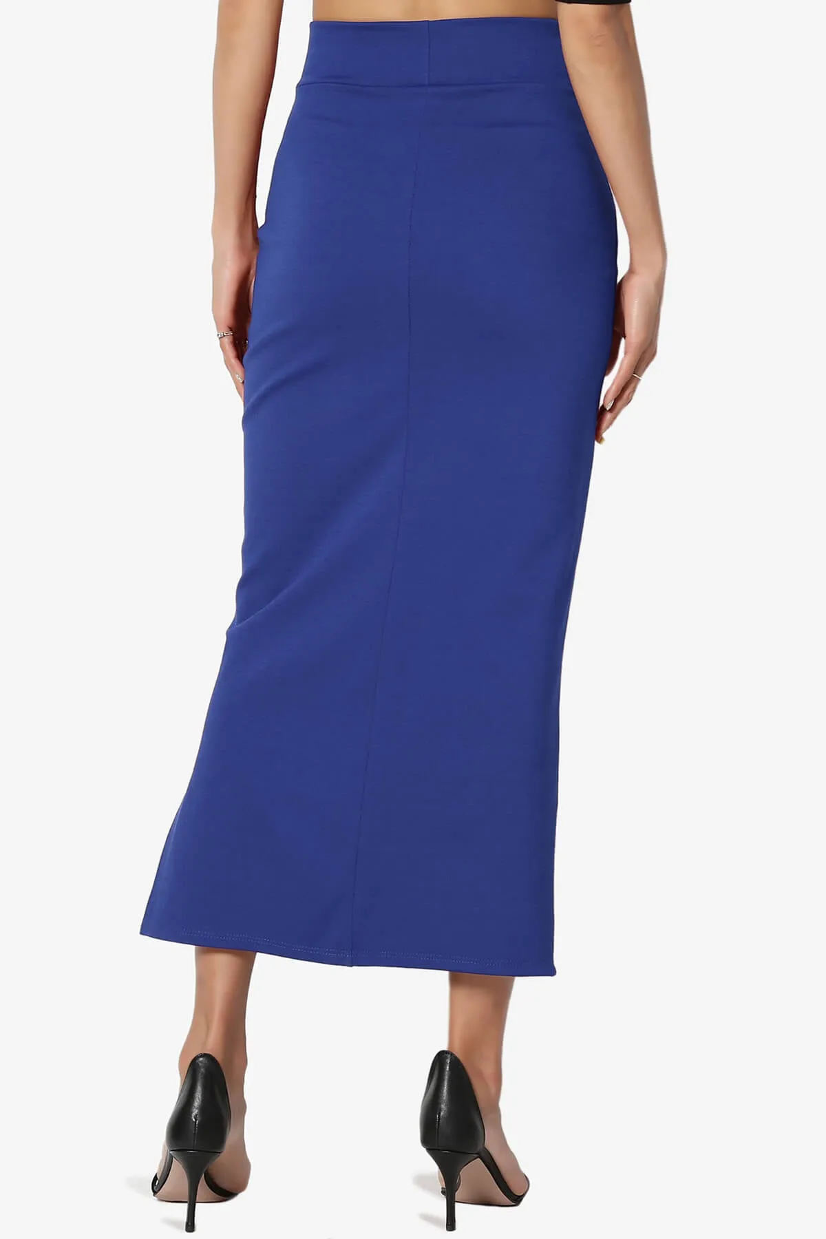 Carleta Mid Calf Pencil Skirt
