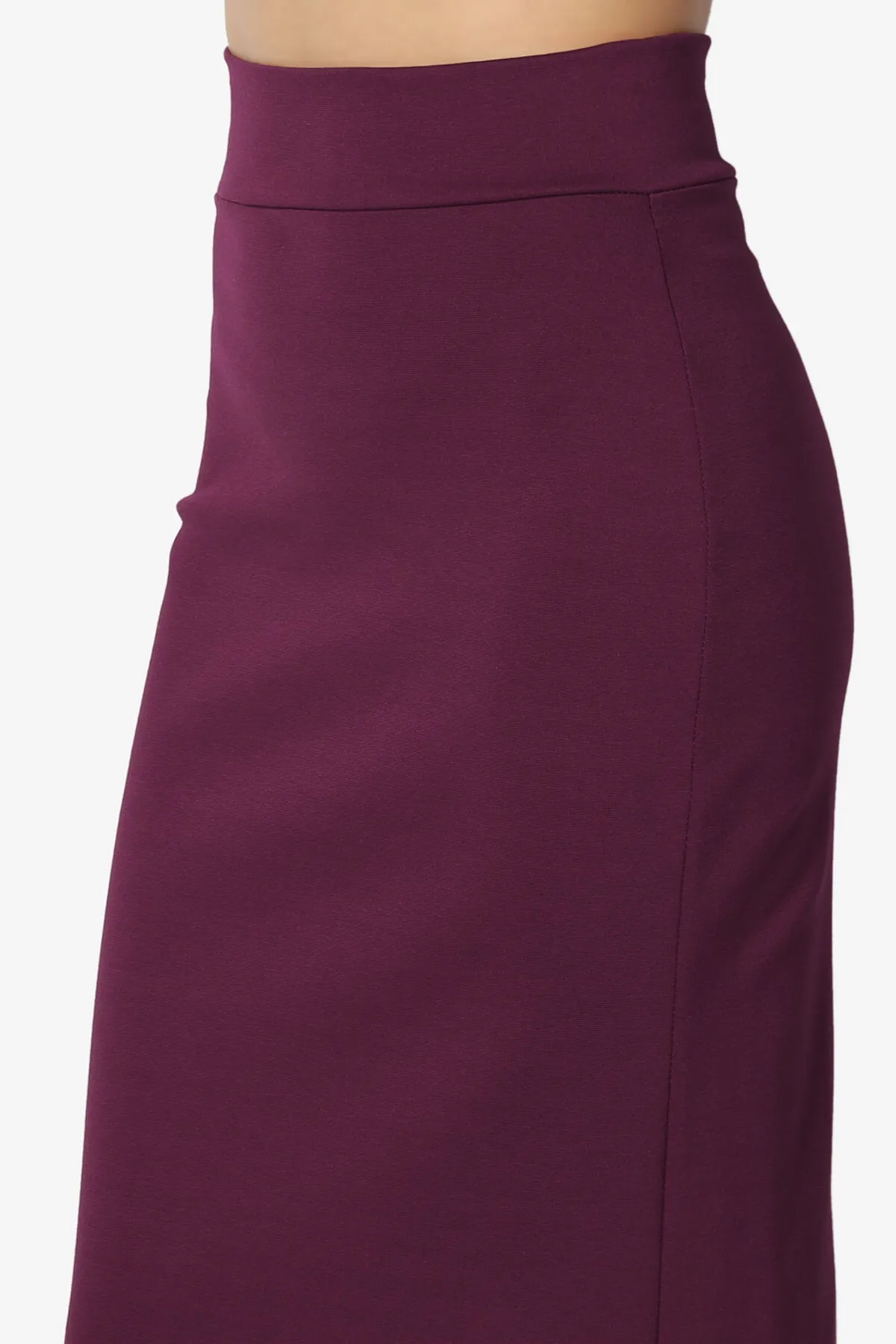 Carleta Mid Calf Pencil Skirt
