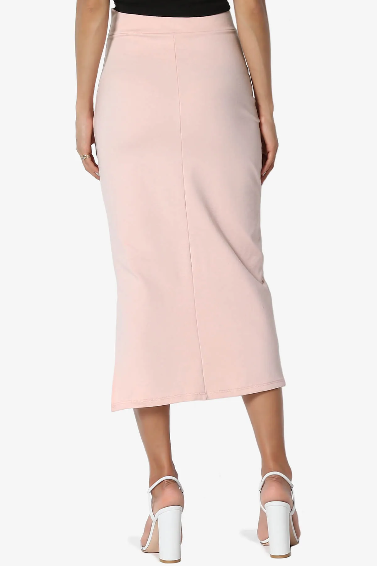 Carleta Mid Calf Pencil Skirt