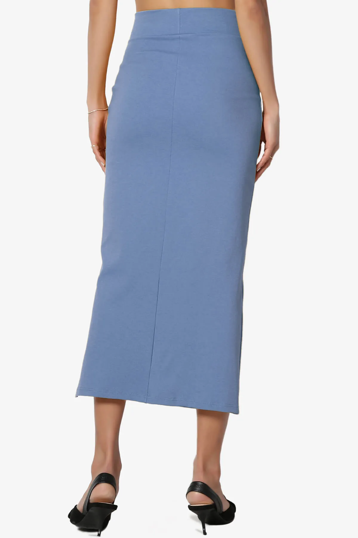 Carleta Mid Calf Pencil Skirt