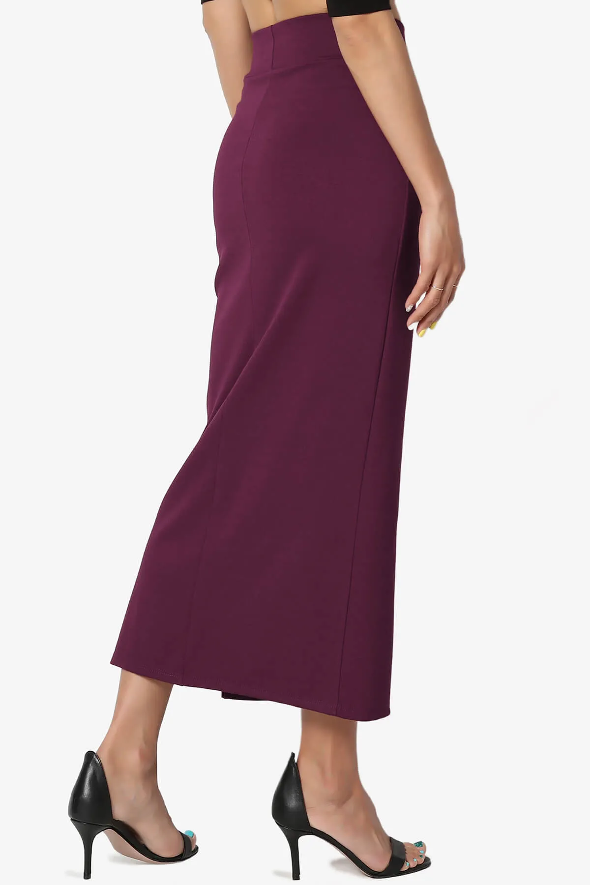 Carleta Mid Calf Pencil Skirt