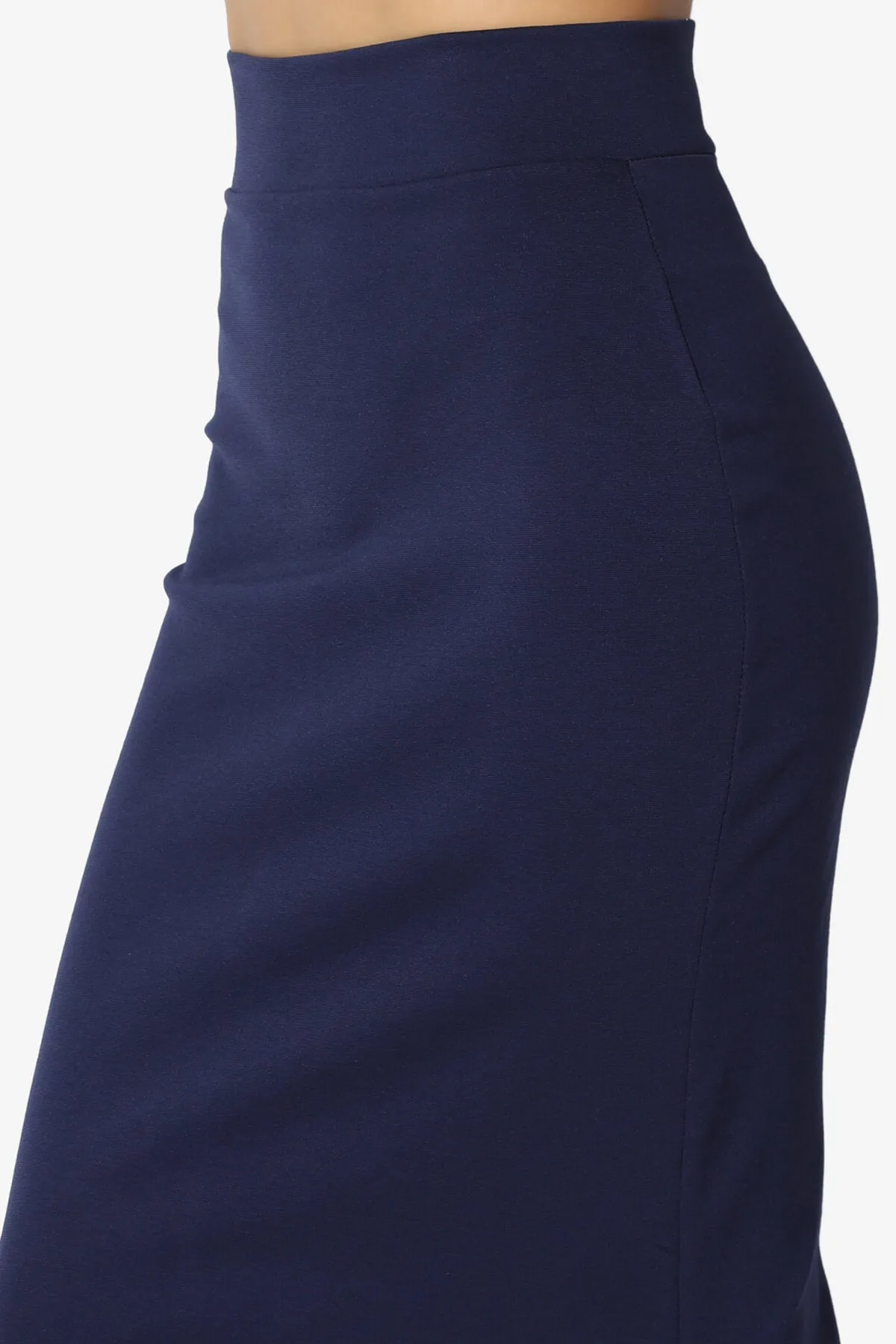 Carleta Mid Calf Pencil Skirt