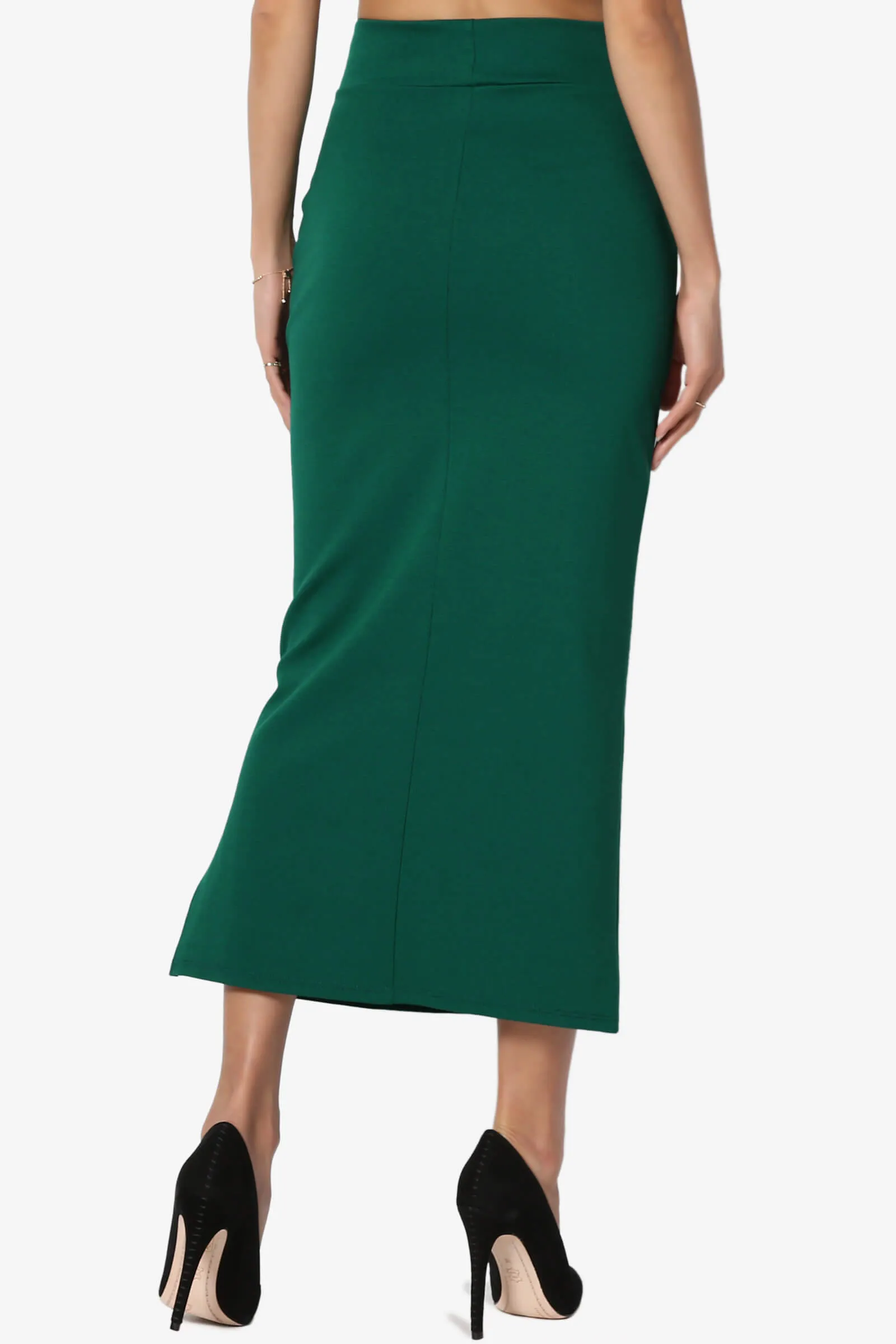 Carleta Mid Calf Pencil Skirt