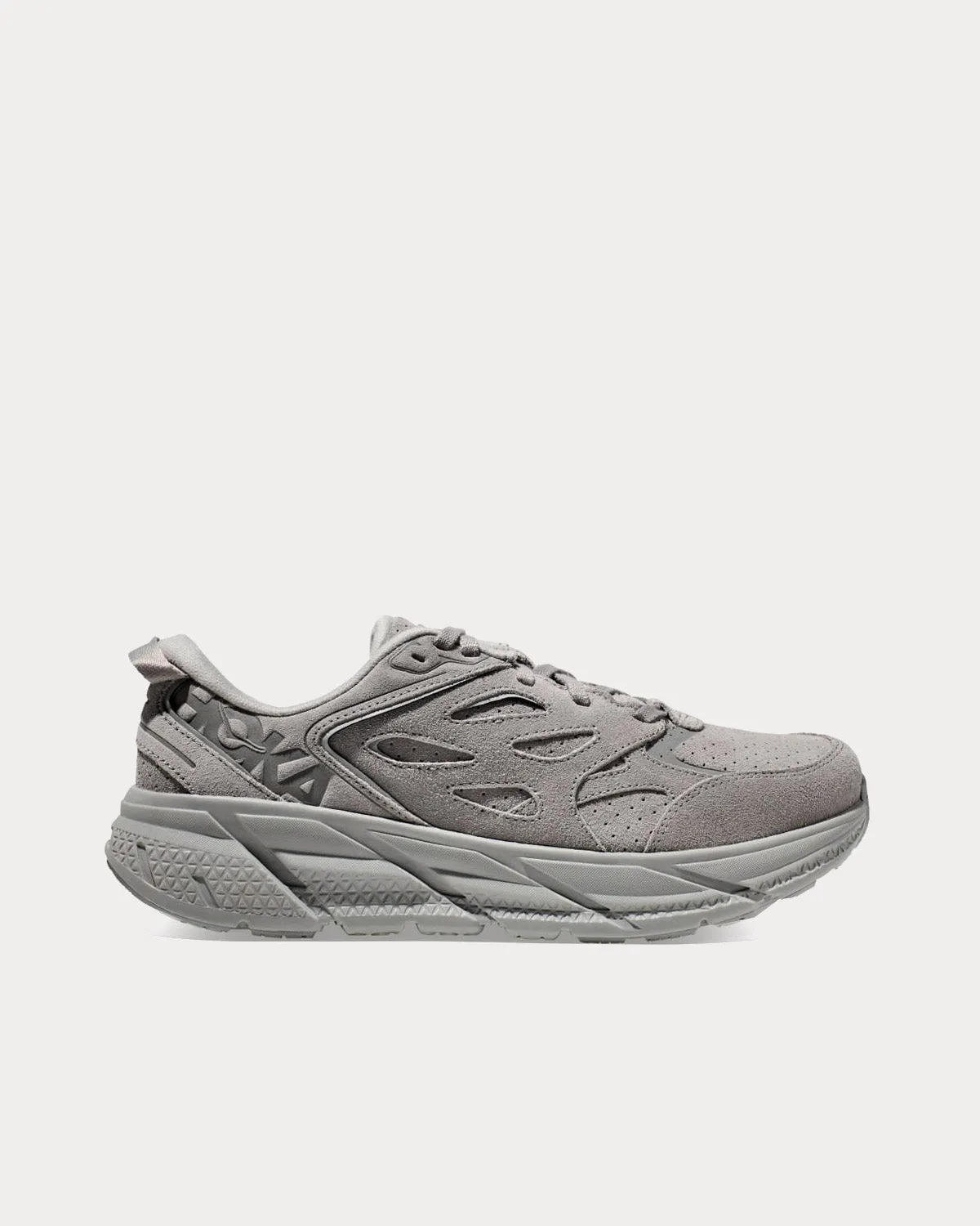Clifton L Suede Limestone Running Shoes