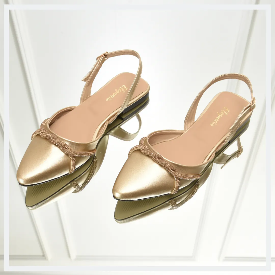 ELEGANCIA - Women Slingback Pumps Havana