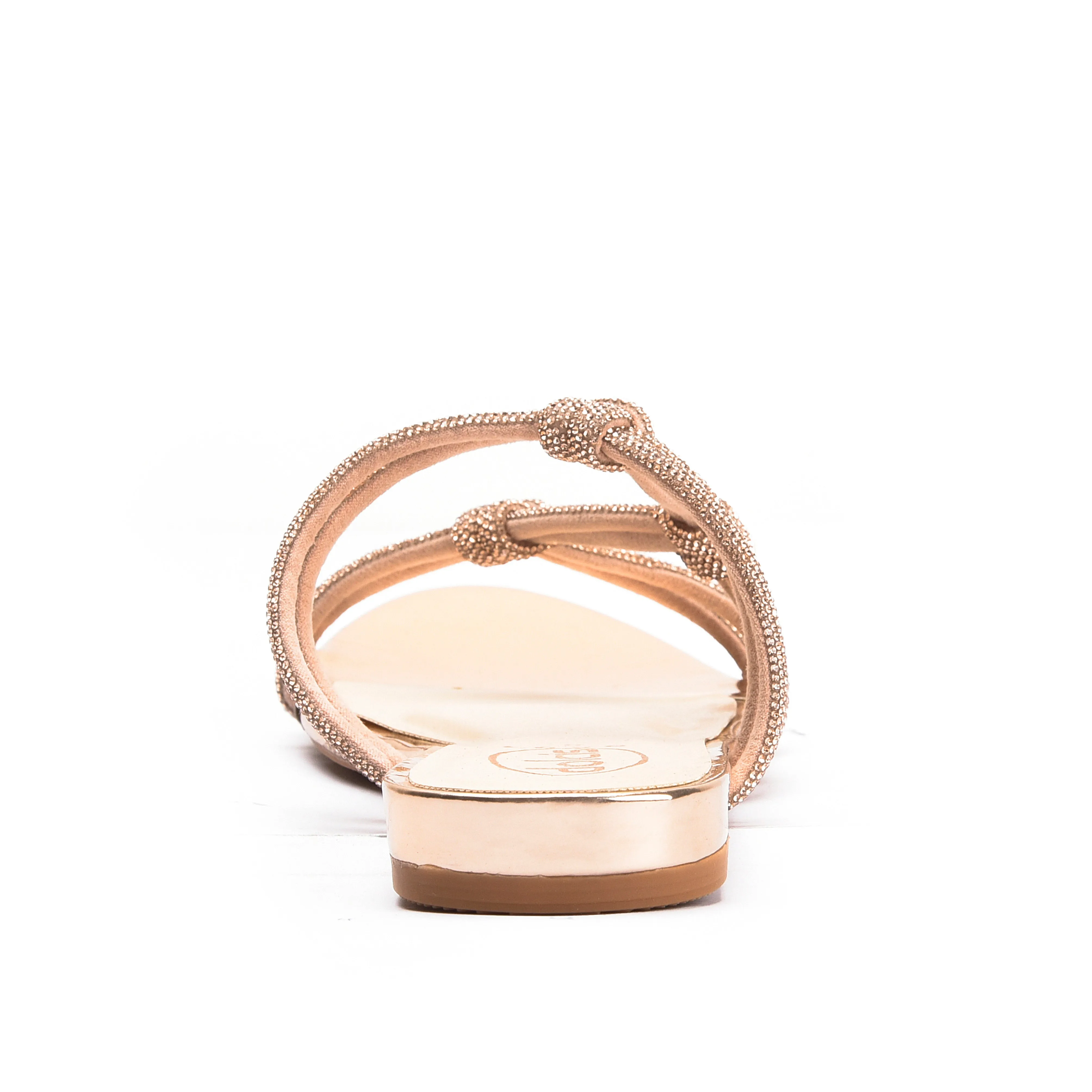 Elegant Beige Strappy Flats | 533KP-X