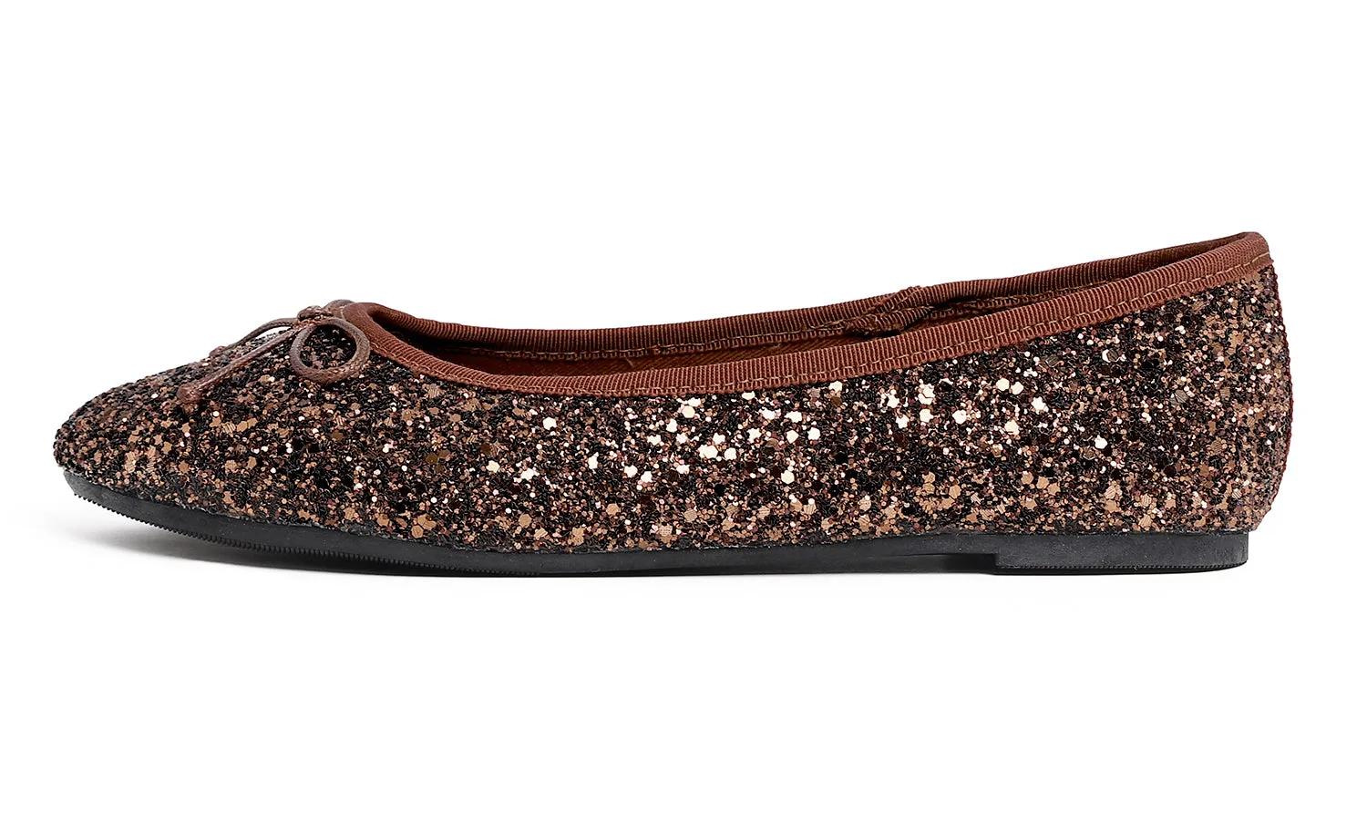 Feversole Women's Sparkle Memory Foam Cushioned Colorful Shiny Ballet Flats Glitter