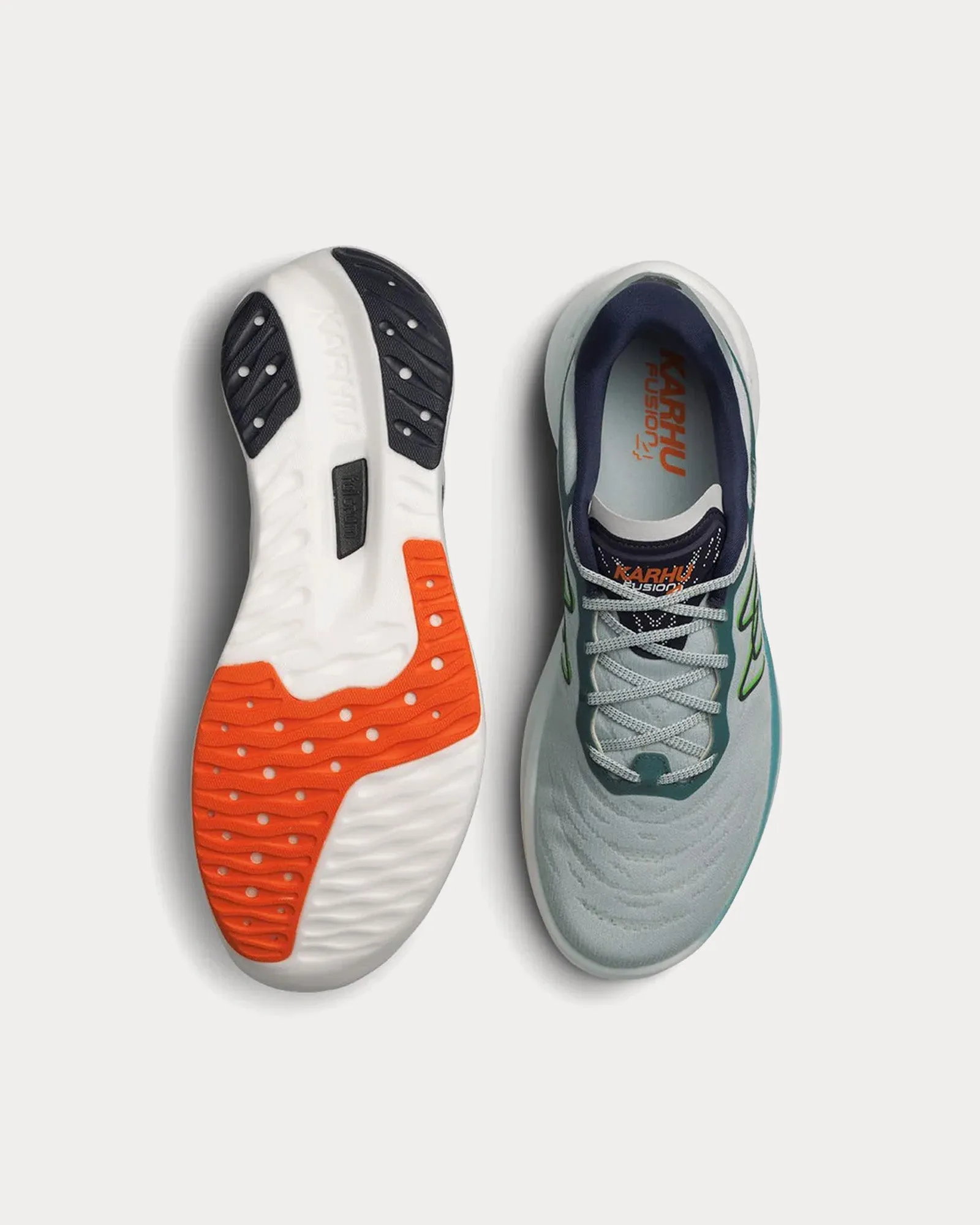 Fusion 4.0 Sky Grey / Green Flash Running Shoes