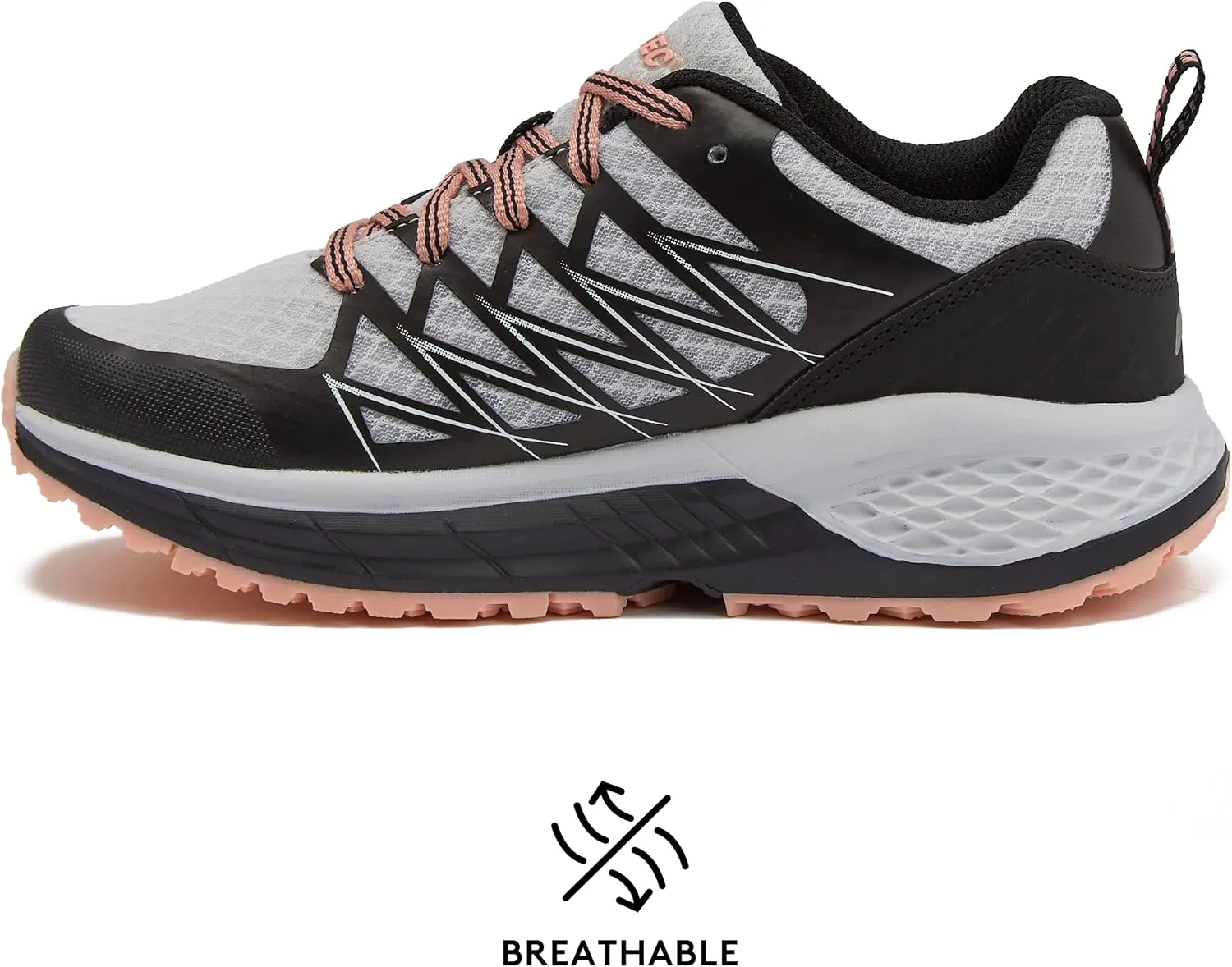 HI-TEC Destroyer Low Womens Running Shoes, Lightweight Mesh Athletic Sneakers for Women