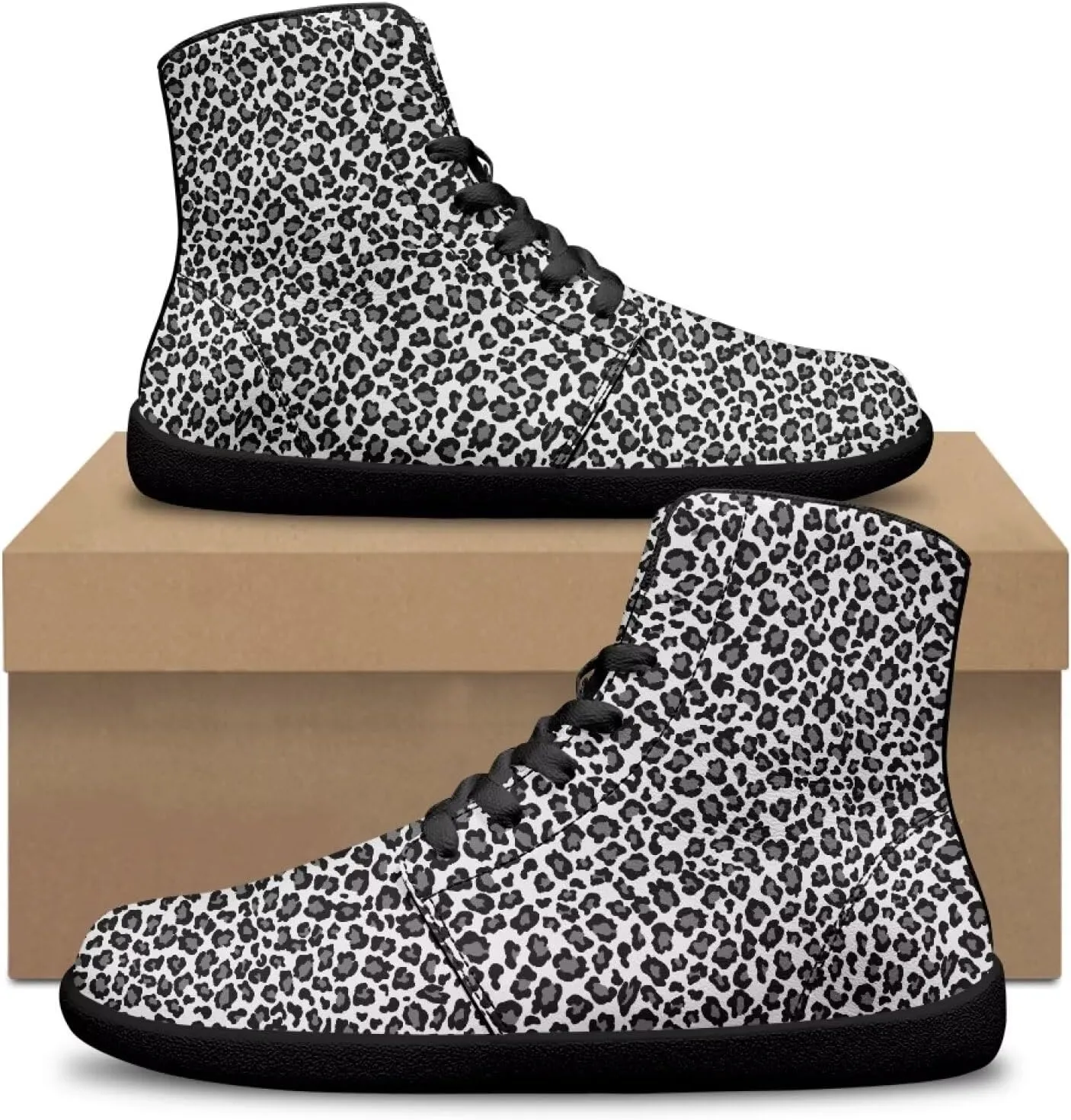 High Top Sneakers Women's Minimalist Trail Running Barefoot Shoes Wide Toe Box Zero Drop Size 36-48