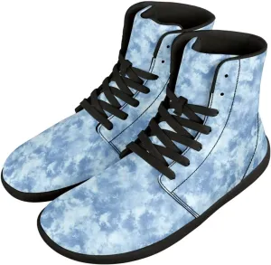 High Top Sneakers Women's Minimalist Trail Running Barefoot Shoes Wide Toe Box Zero Drop Size 36-48