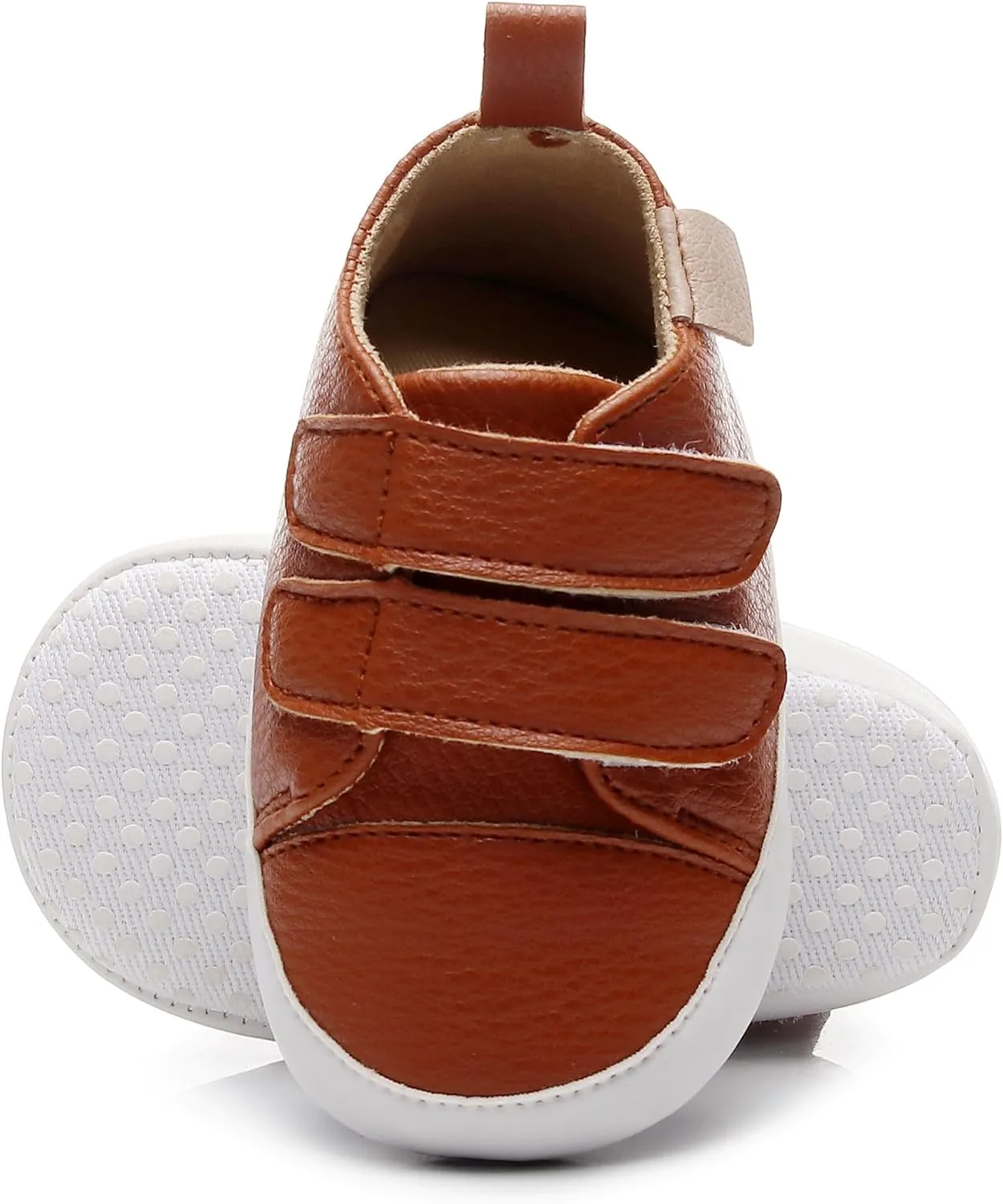 HONGTEYA Baby Boys Girls Shoes Infant Sneakers Baby Moccasins Pu Leather Soft Sole Anti-Slip Flats Toddlers First Walkers Newborn Crib Shoes Tennis Sports Shoes Outdoor Indoor