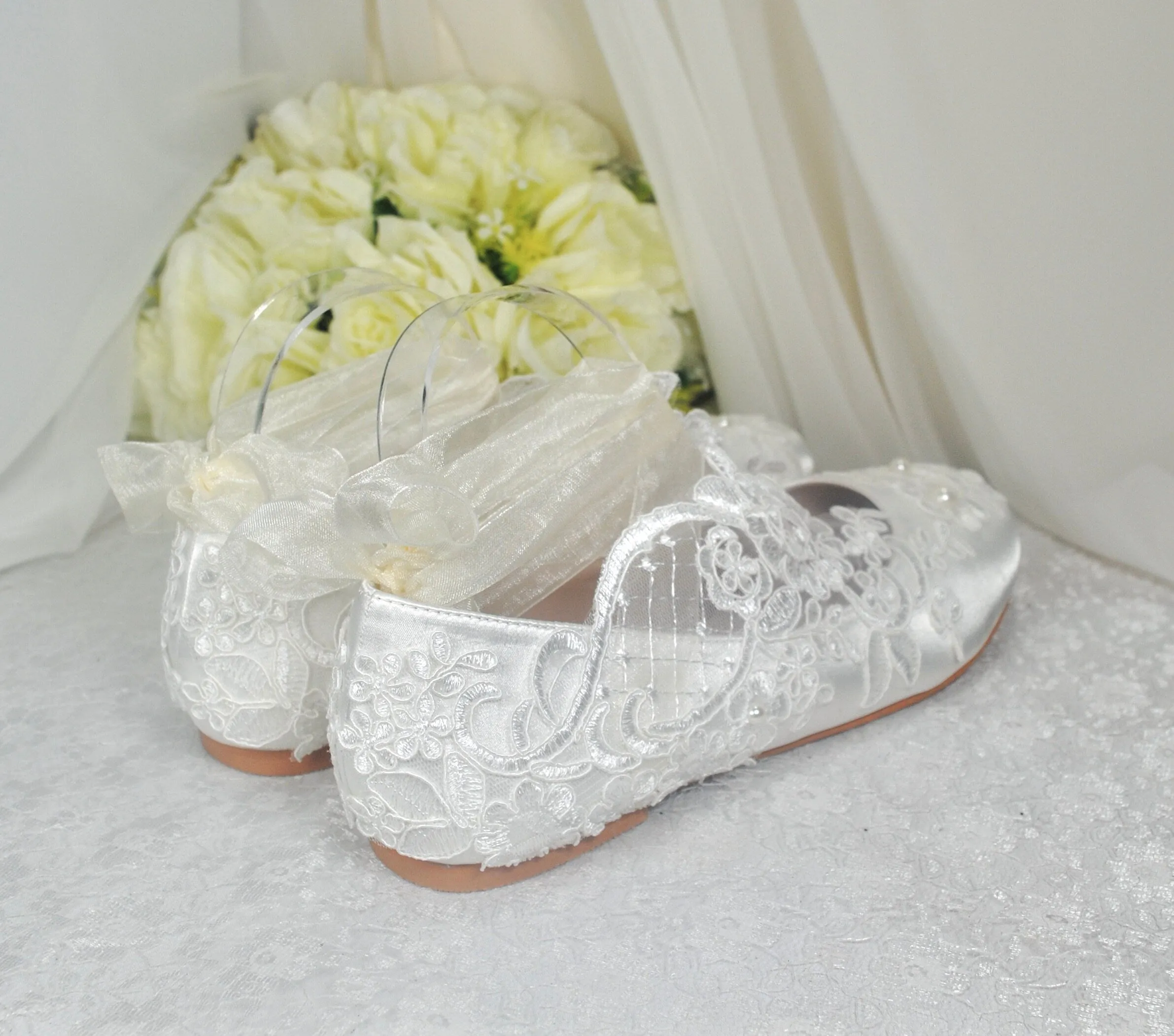 Lace Bridal Flats