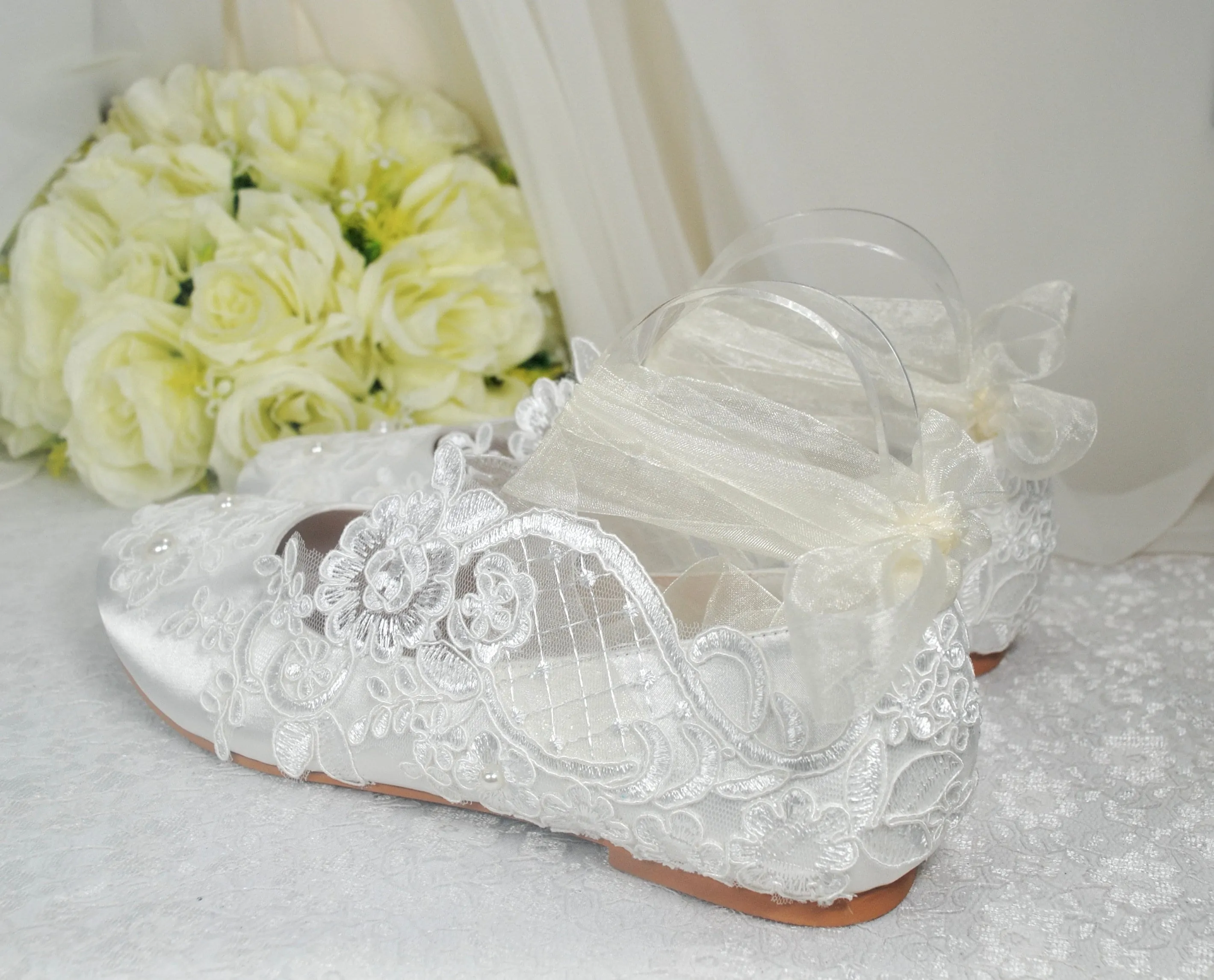 Lace Bridal Flats