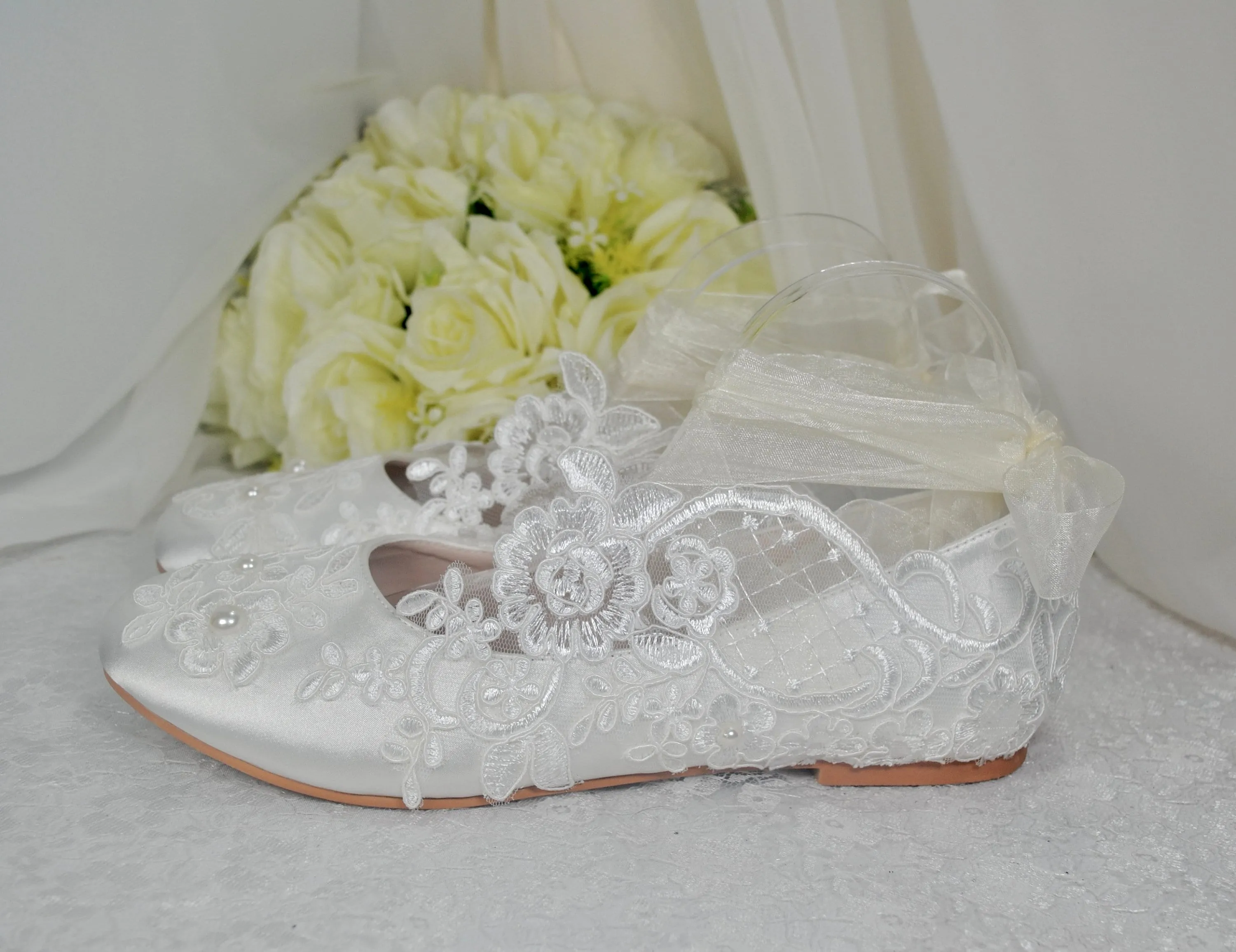 Lace Bridal Flats