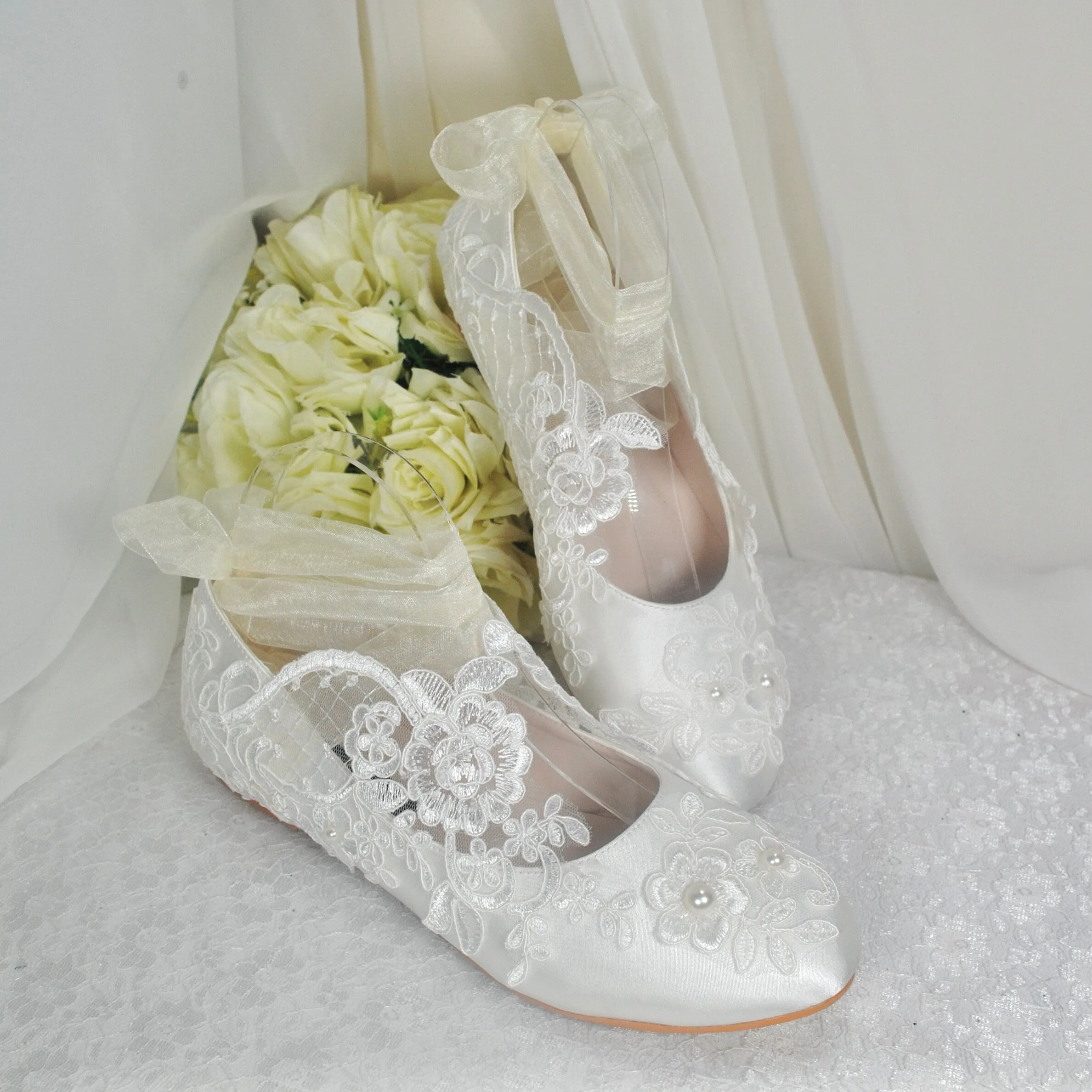 Lace Bridal Flats