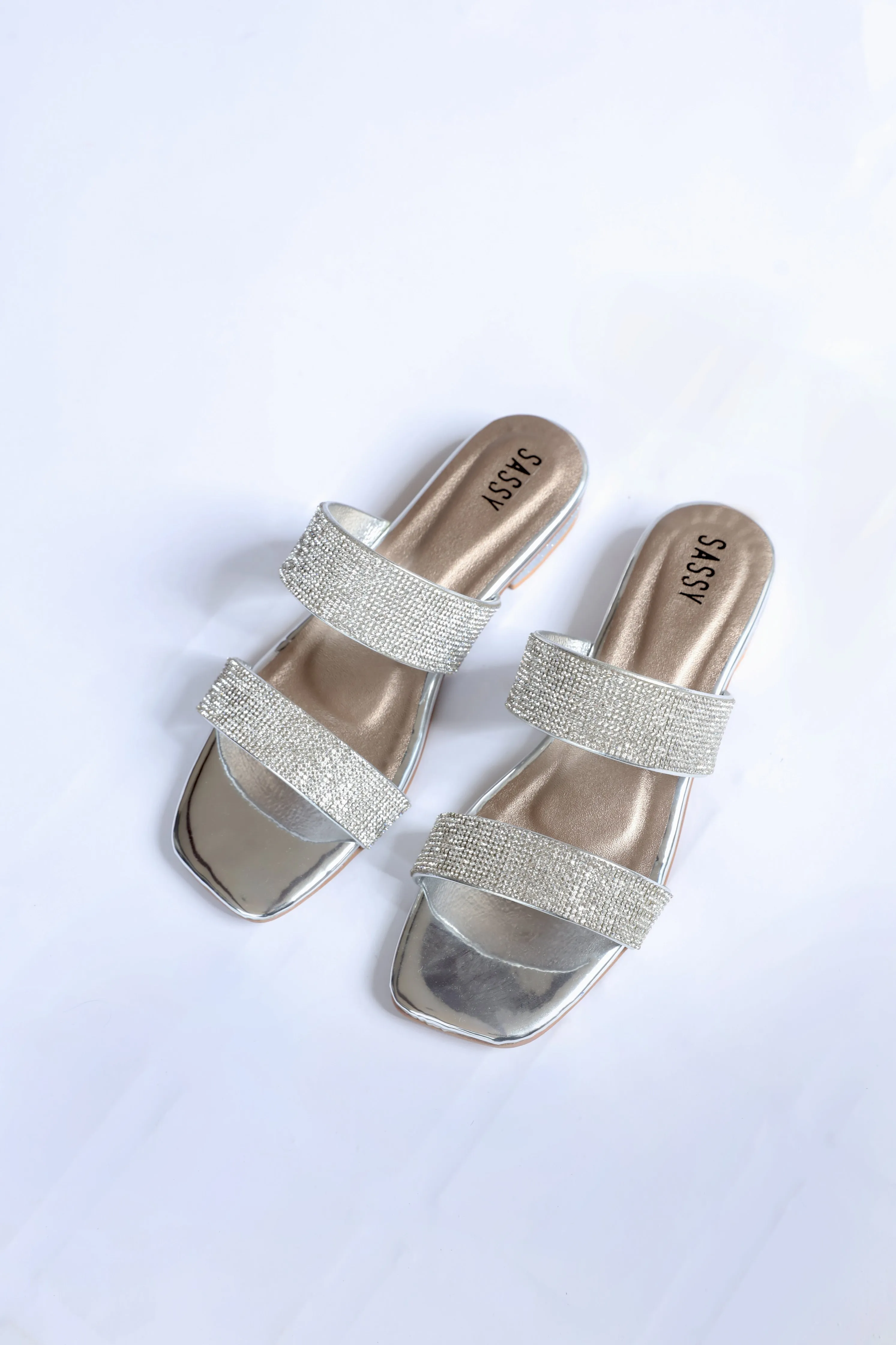 Marbella Slides Silver