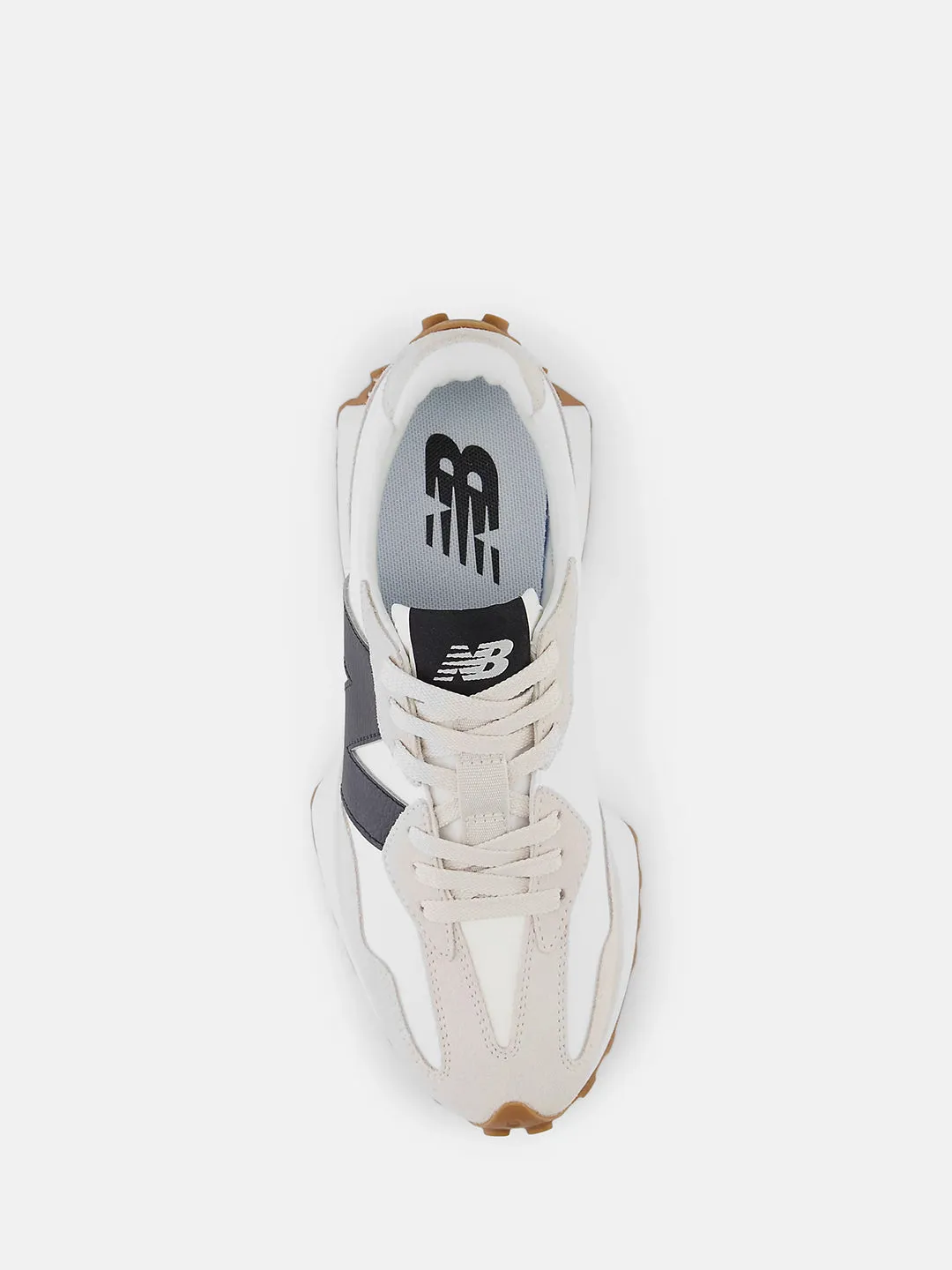 New Balance 327 sneakers bianco con logo nero