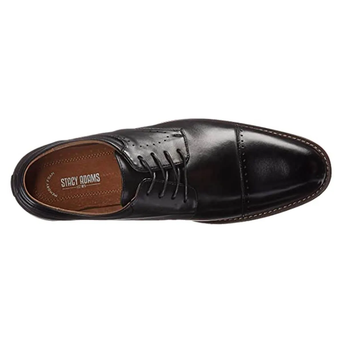 Stacy Adams Men's Oxford Shoe - Flemming Cap Toe Black | 25304-001