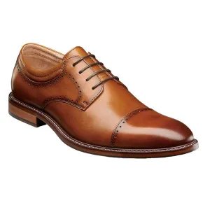 Stacy Adams Men's Oxford Shoe - Flemming Cap Toe Cognac | 25304-221