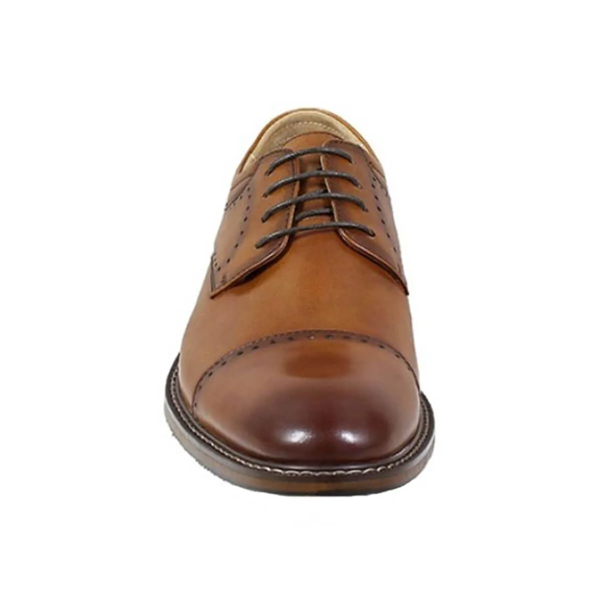 Stacy Adams Men's Oxford Shoe - Flemming Cap Toe Cognac | 25304-221